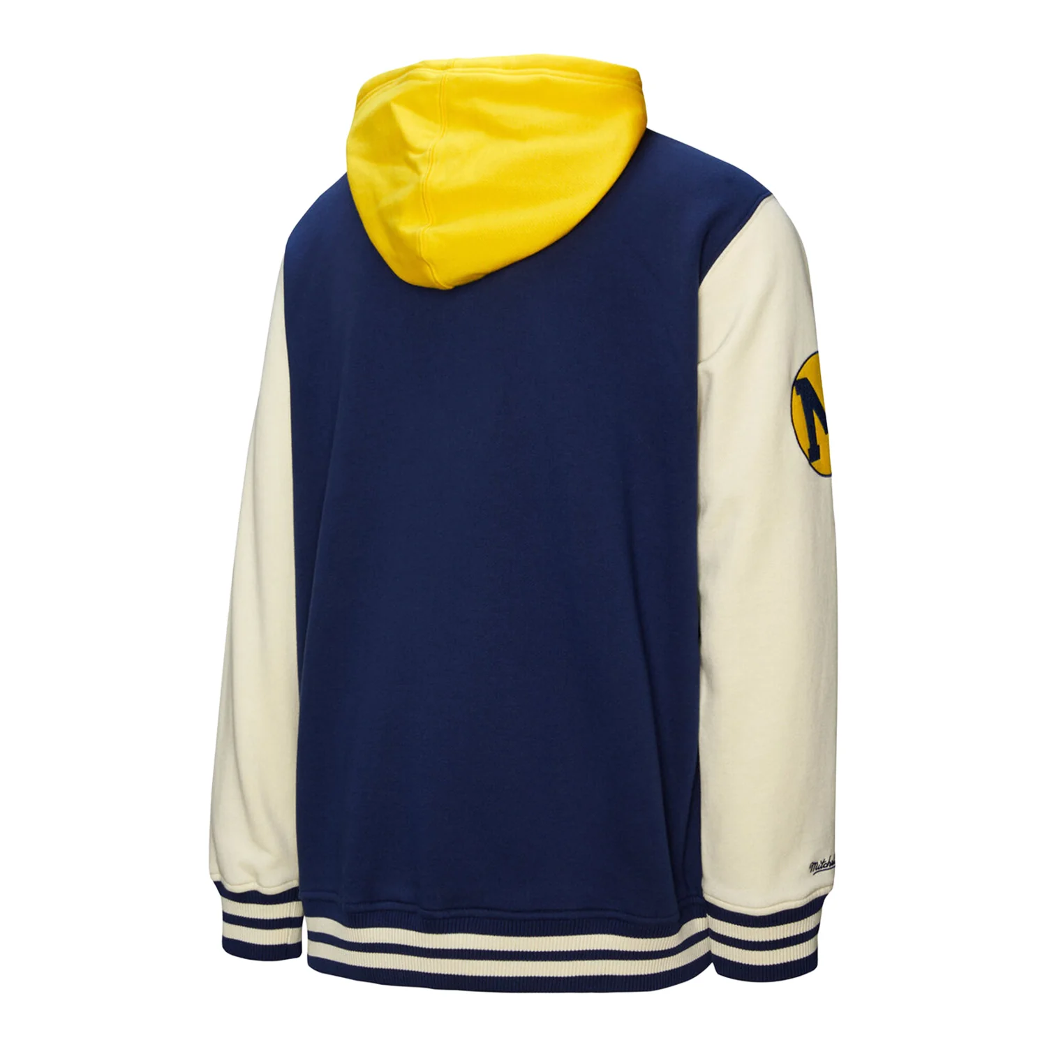 Michigan Wolverines Hooded Full-Button Fleece Vintage Jacket - Image 2