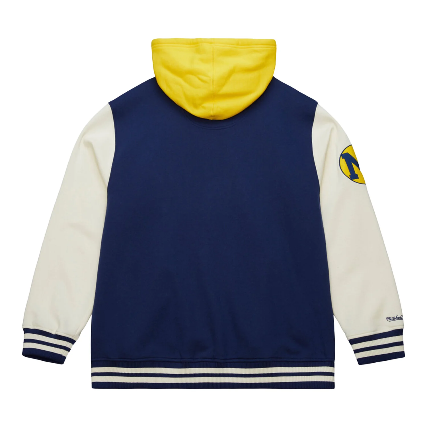 Michigan Wolverines Hooded Full-Button Fleece Vintage Jacket - Image 4