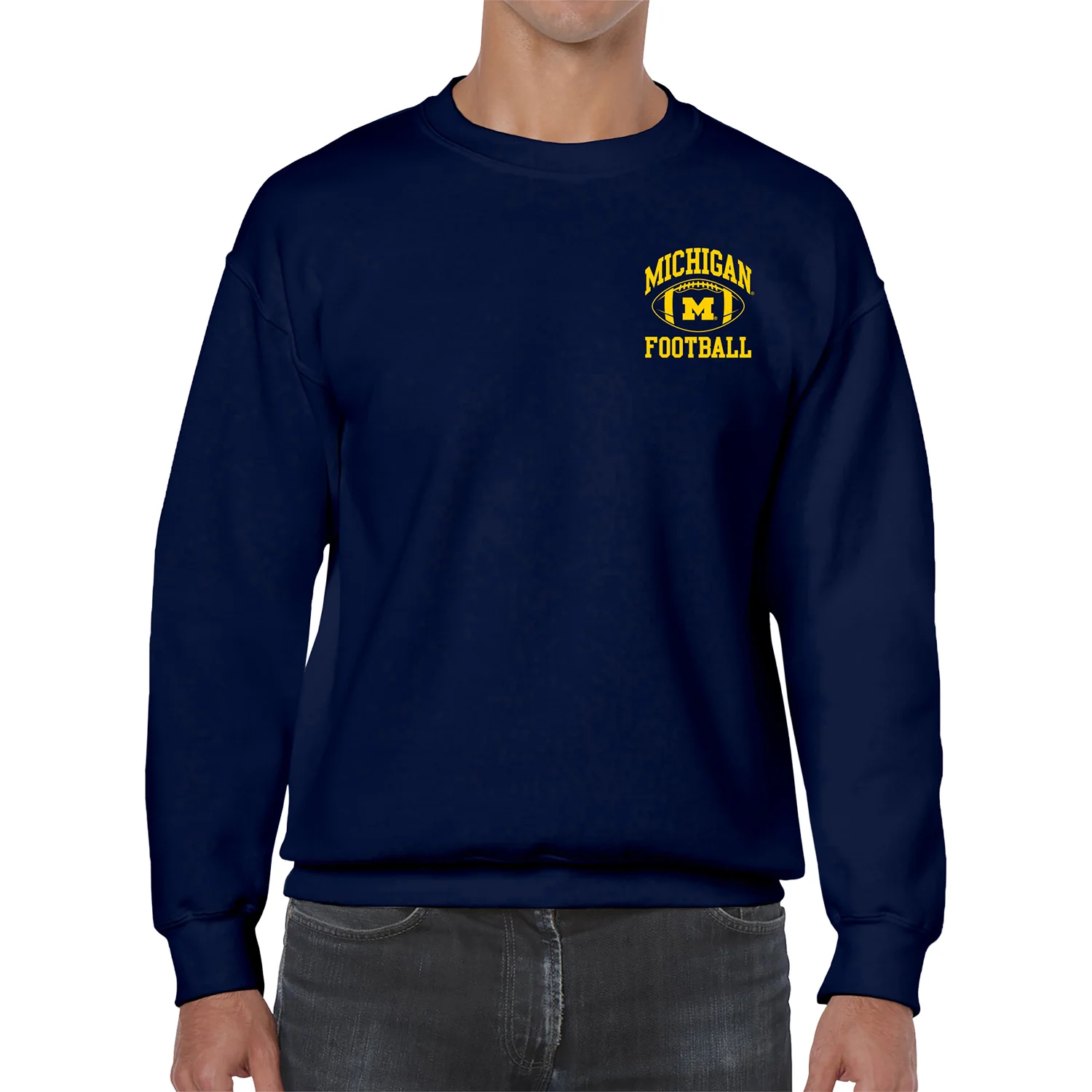 Michigan Wolverines Classic Football Crewneck