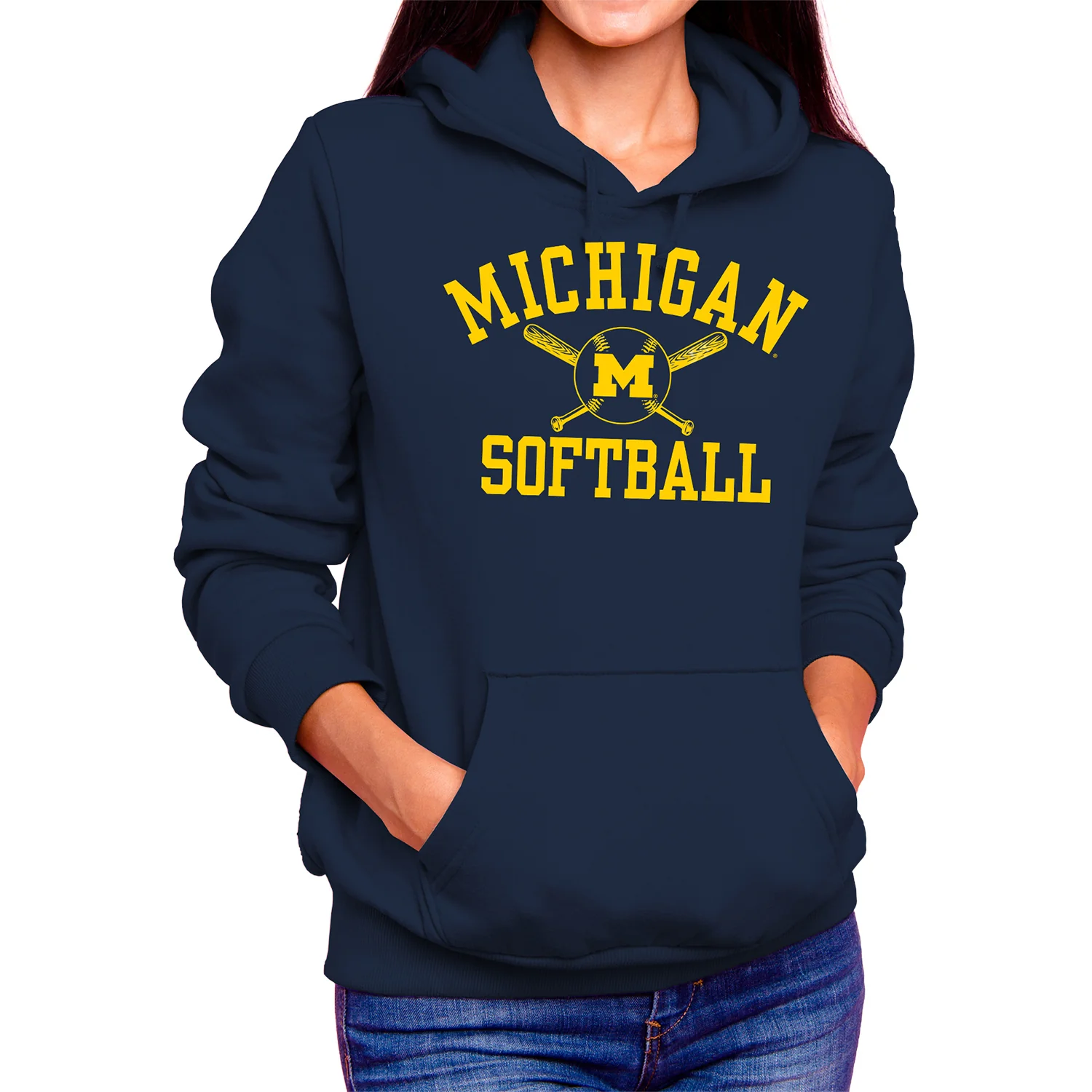 Michigan Wolverines Softball Hoodie - Image 2