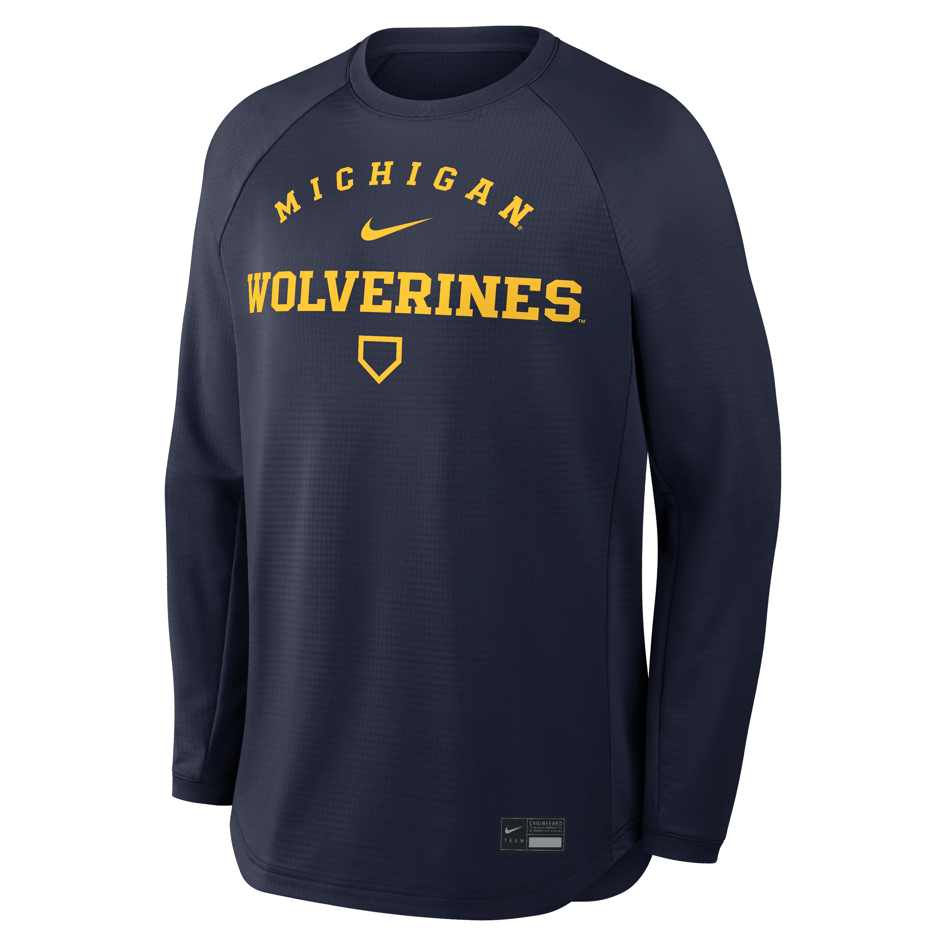 Michigan Wolverines Home Plate Navy Crewneck