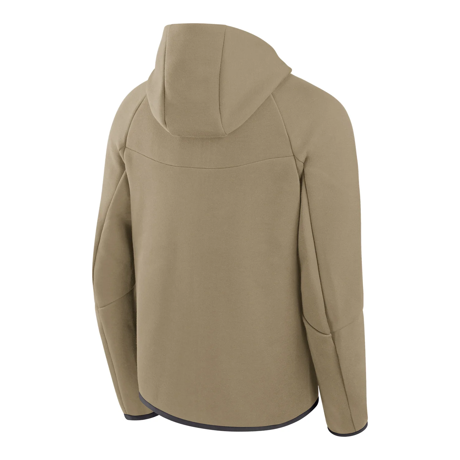 Michigan Wolverines Tan Nike Full-Zip Tech Fleece Windrunner Hoodie - Image 2