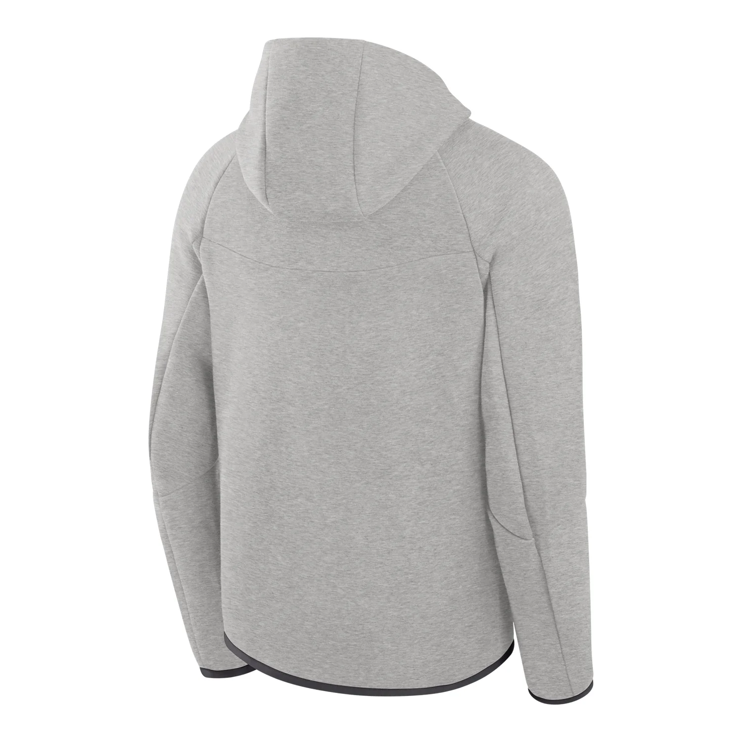 Michigan Wolverines Grey Nike Full-Zip Tech Fleece Windrunner Hoodie - Image 2