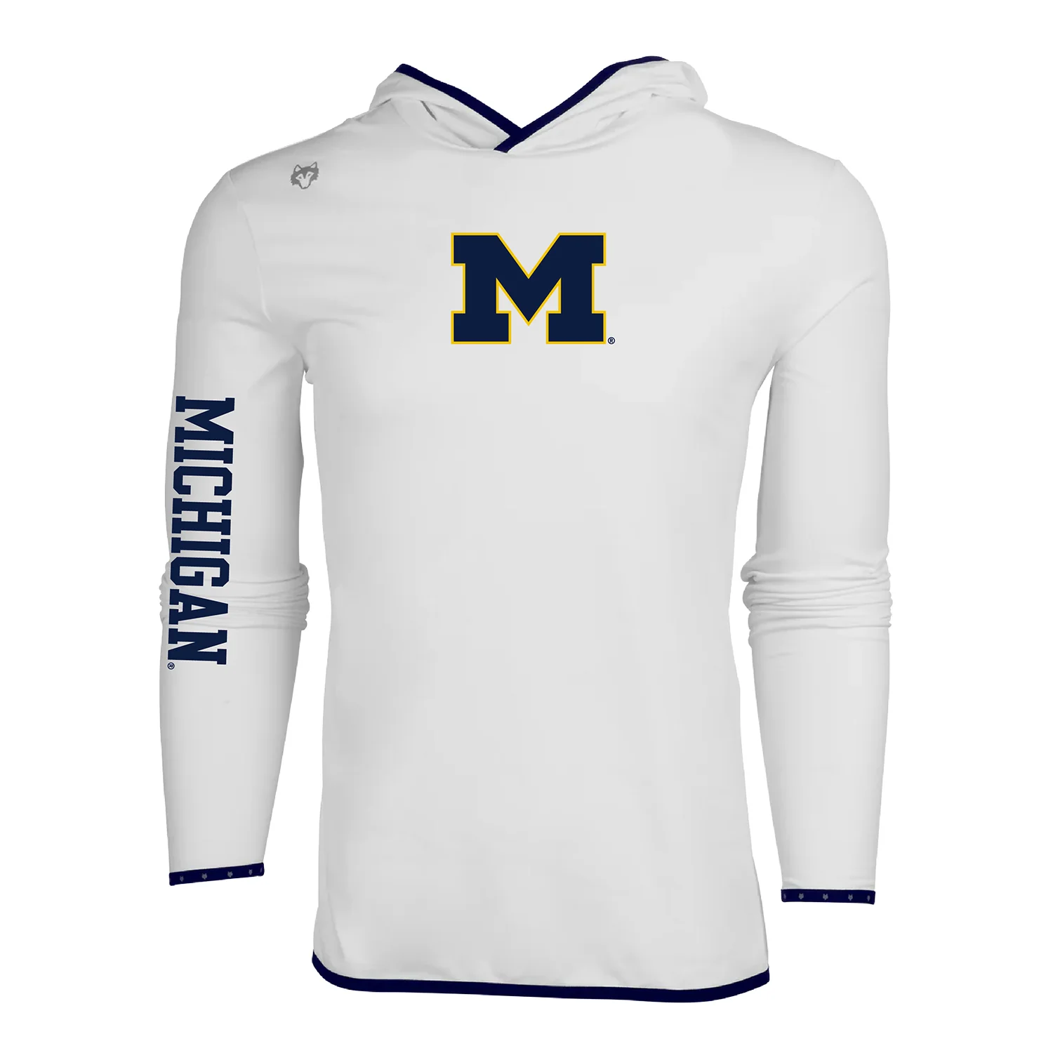 Michigan Wolverines White Colorado Lightweight Performance Hoodie