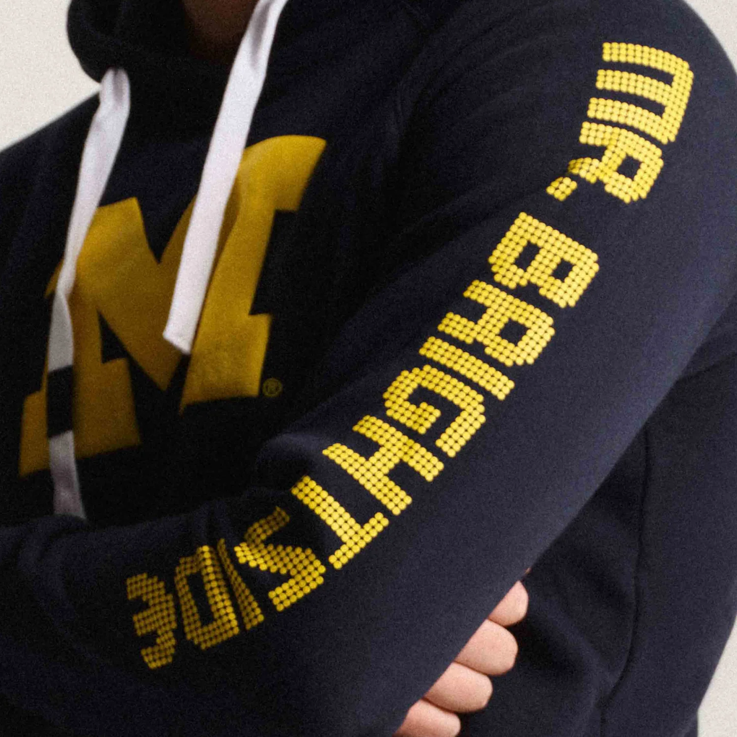 Michigan Wolverines Mr. Brightside Midnight Navy Olsen Hoodie - Image 3