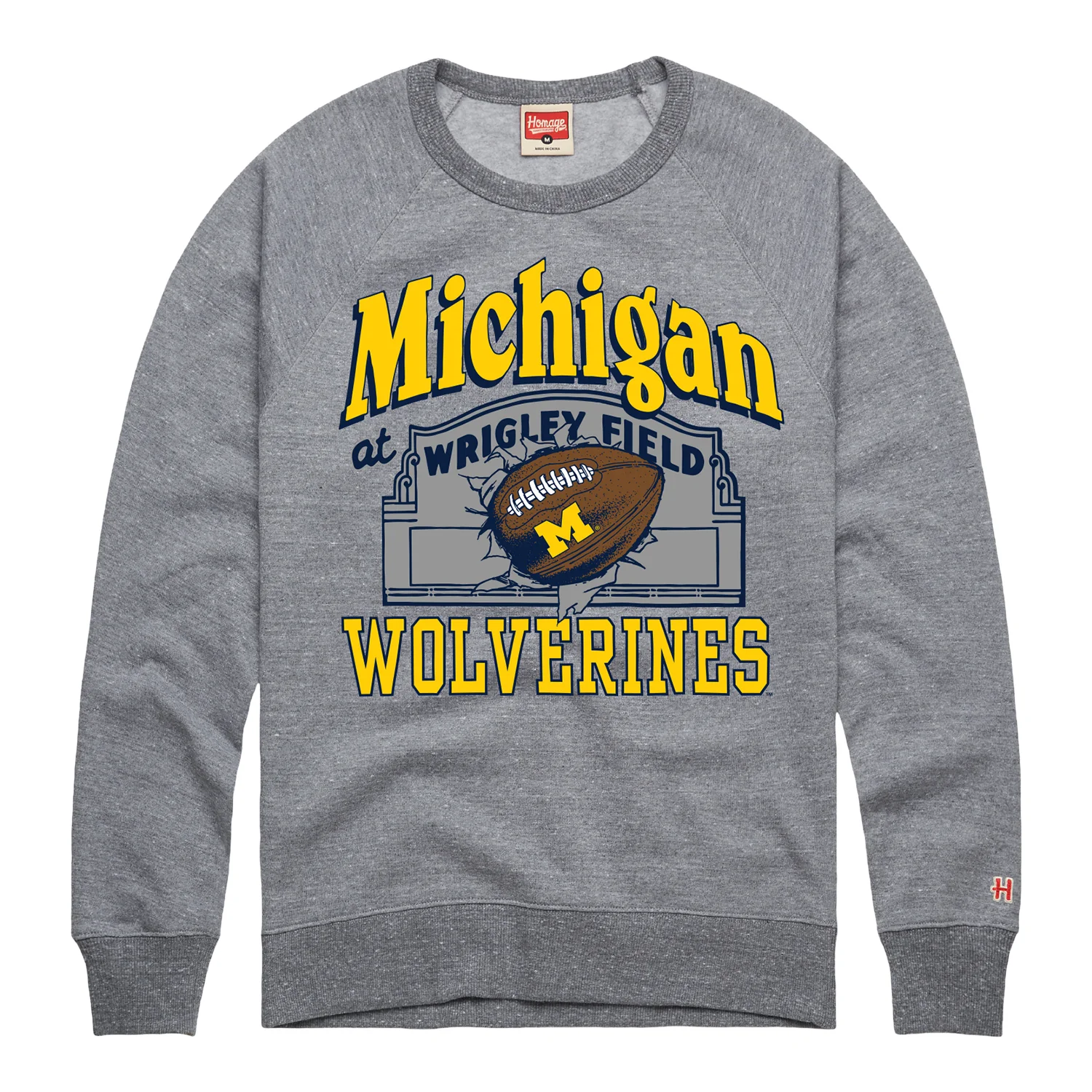 Michigan Wolverines Football Wrigley Field Game Crewneck Sweatshirt
