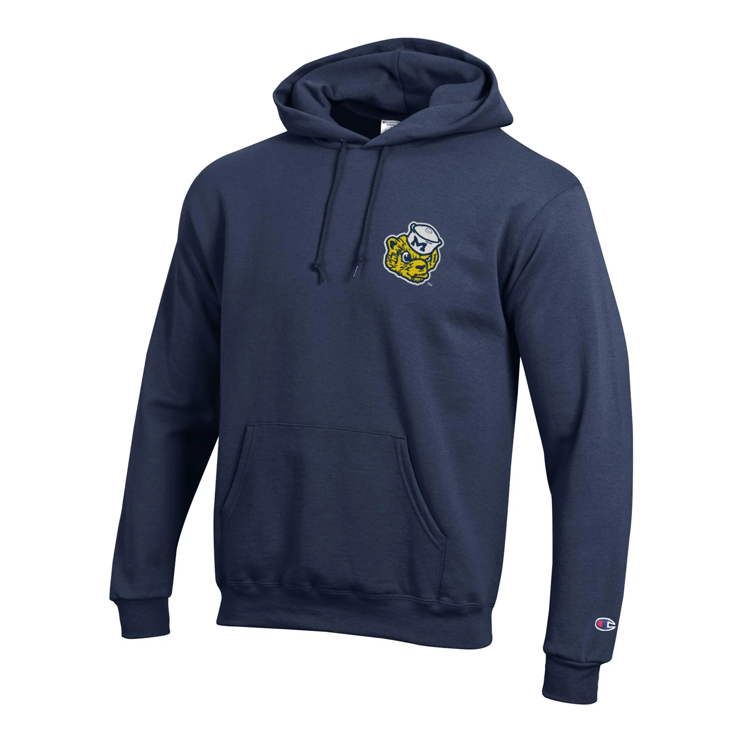 Michigan Wolverines Powerblend Retro Logo Hoodie