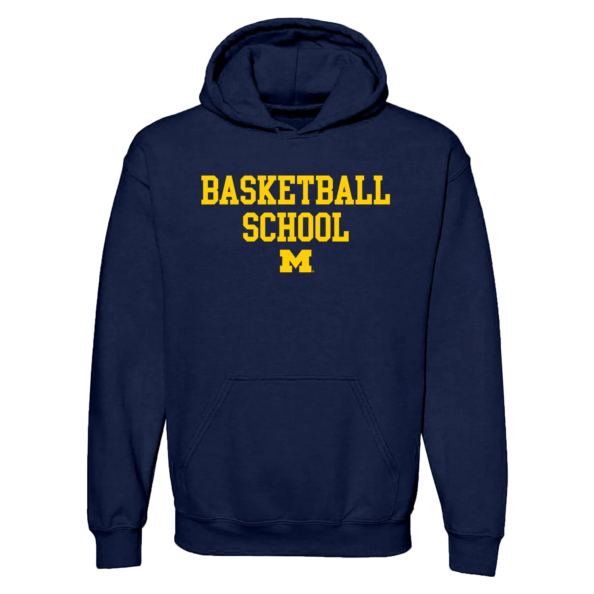 Michigan Wolverines "Basketball School" Navy Hoodie