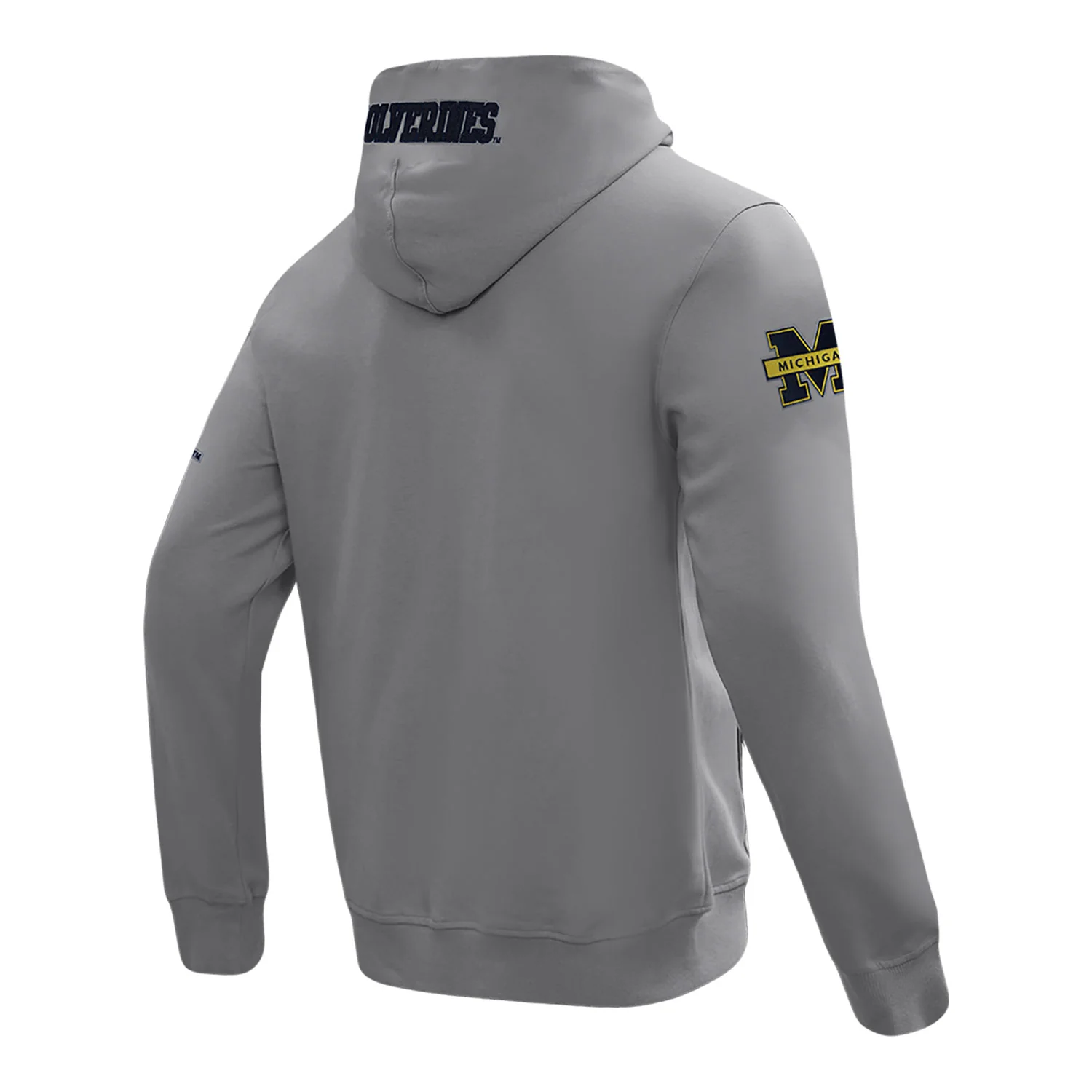 Michigan Wolverines Classic DK Grey Full-Zip Pullover Hoodie - Image 2