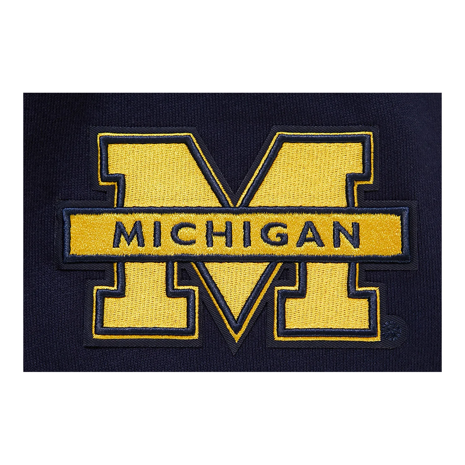 Michigan Wolverines Classic Stacked Logo Fleece Pullover Hoodie - Image 8