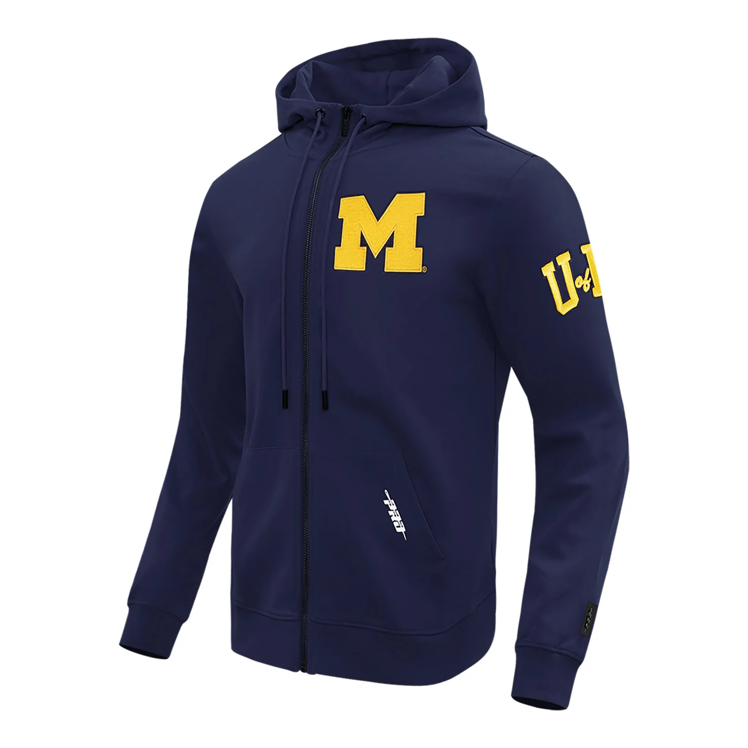 Michigan Wolverines Classic DK Navy Full-Zip Pullover Hoodie