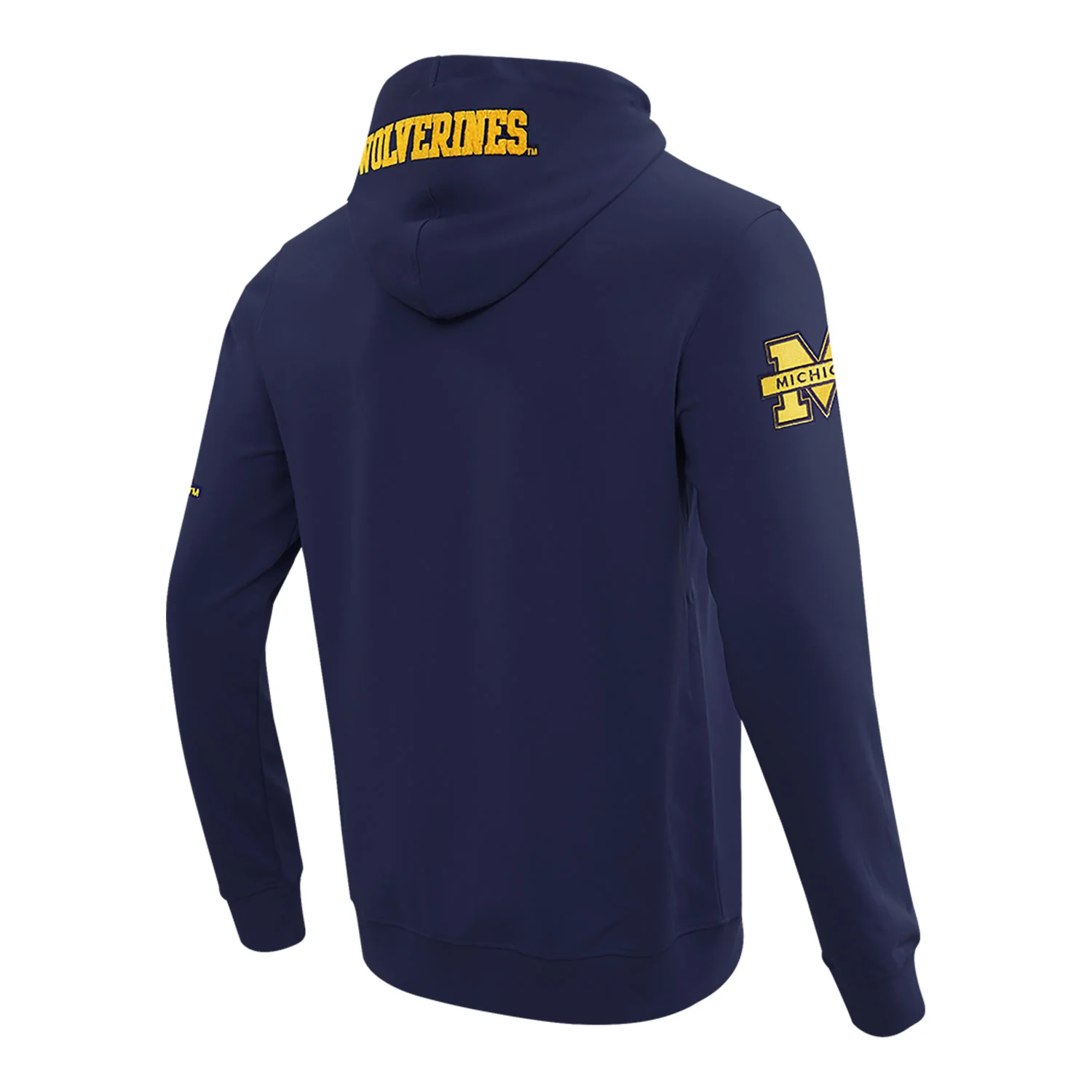 Michigan Wolverines Classic DK Navy Full-Zip Pullover Hoodie - Image 2