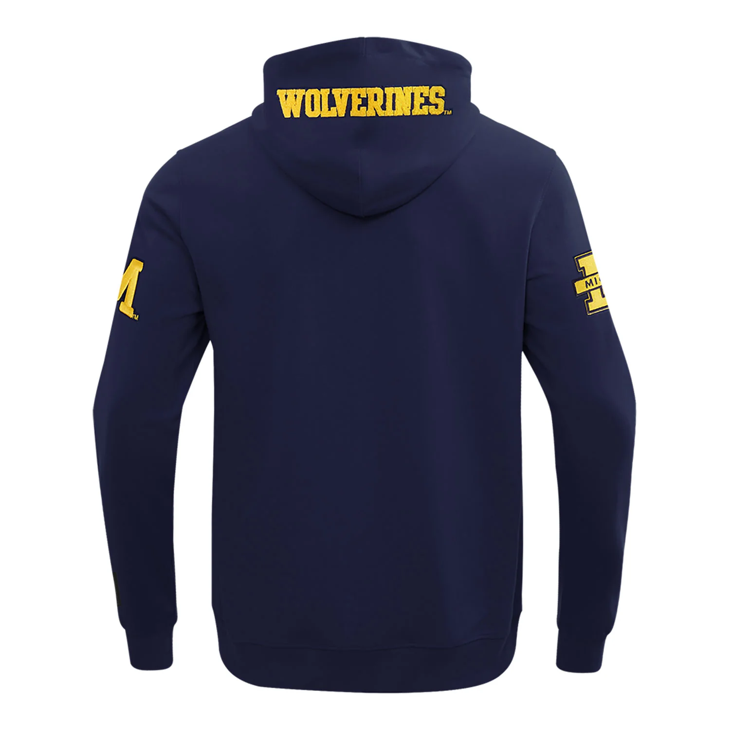 Michigan Wolverines Classic DK Navy Full-Zip Pullover Hoodie - Image 4