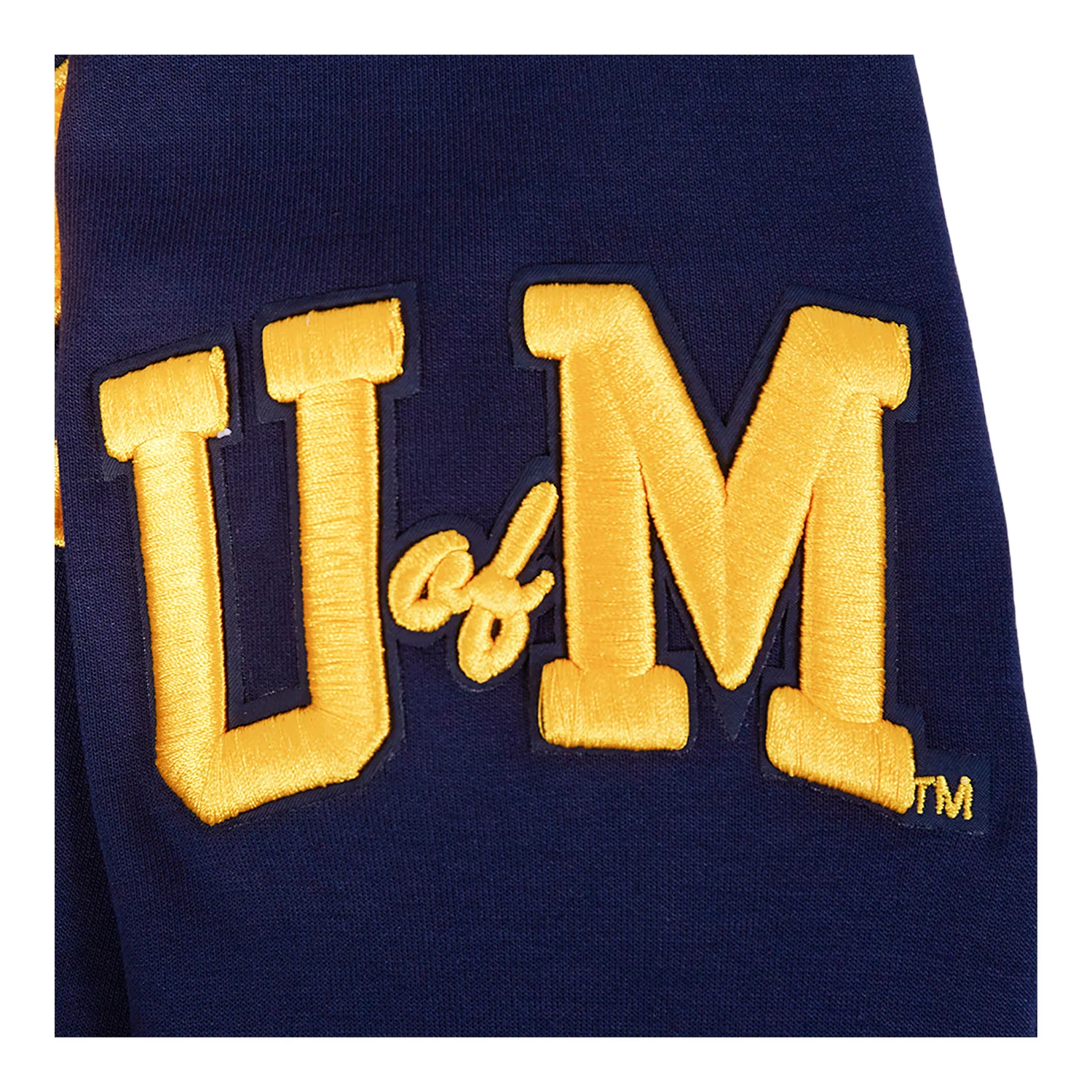 Michigan Wolverines Classic DK Navy Full-Zip Pullover Hoodie - Image 5