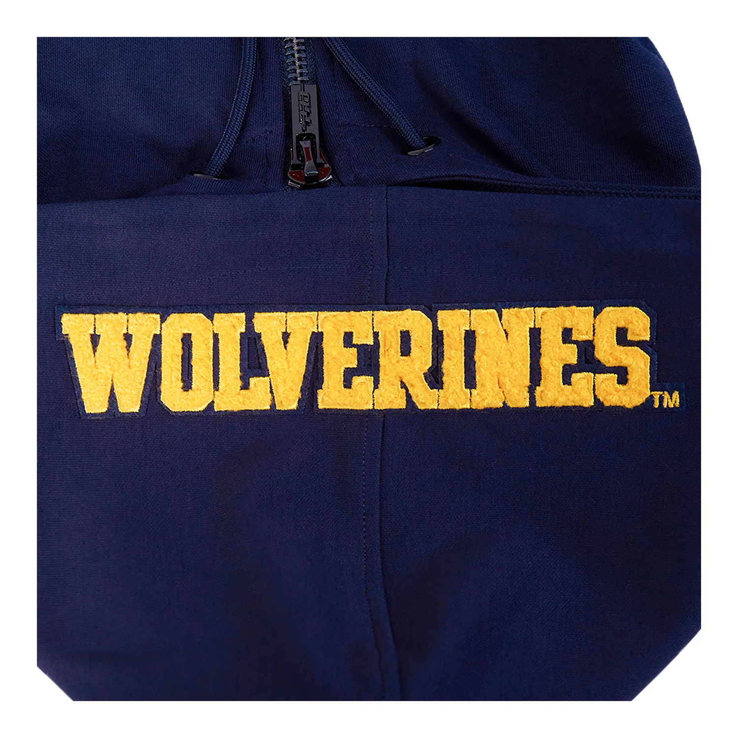 Michigan Wolverines Classic DK Navy Full-Zip Pullover Hoodie - Image 6