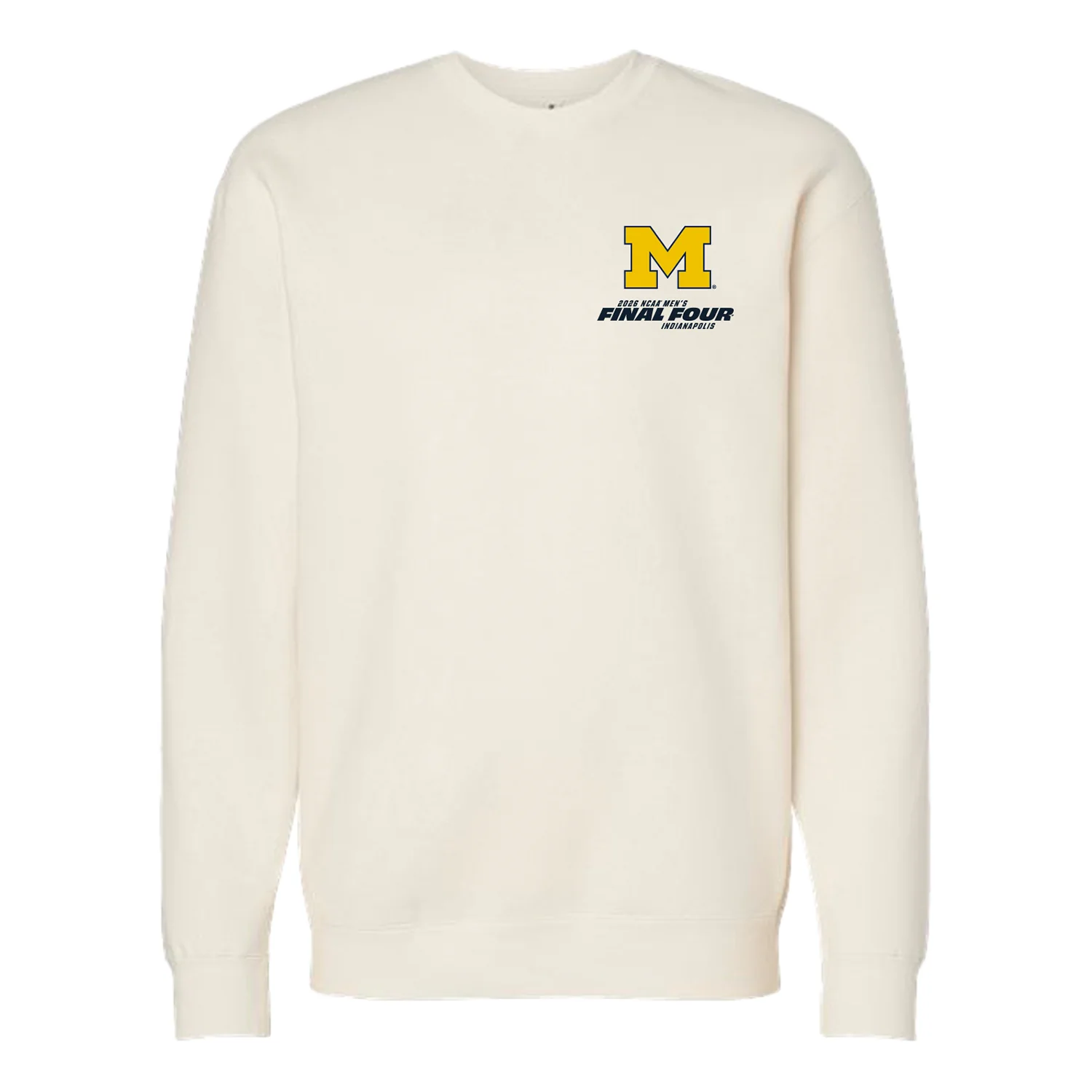 Michigan Wolverines Men's Basketball Final Four Indy Bound Mascot Bus Crewneck - Image 2