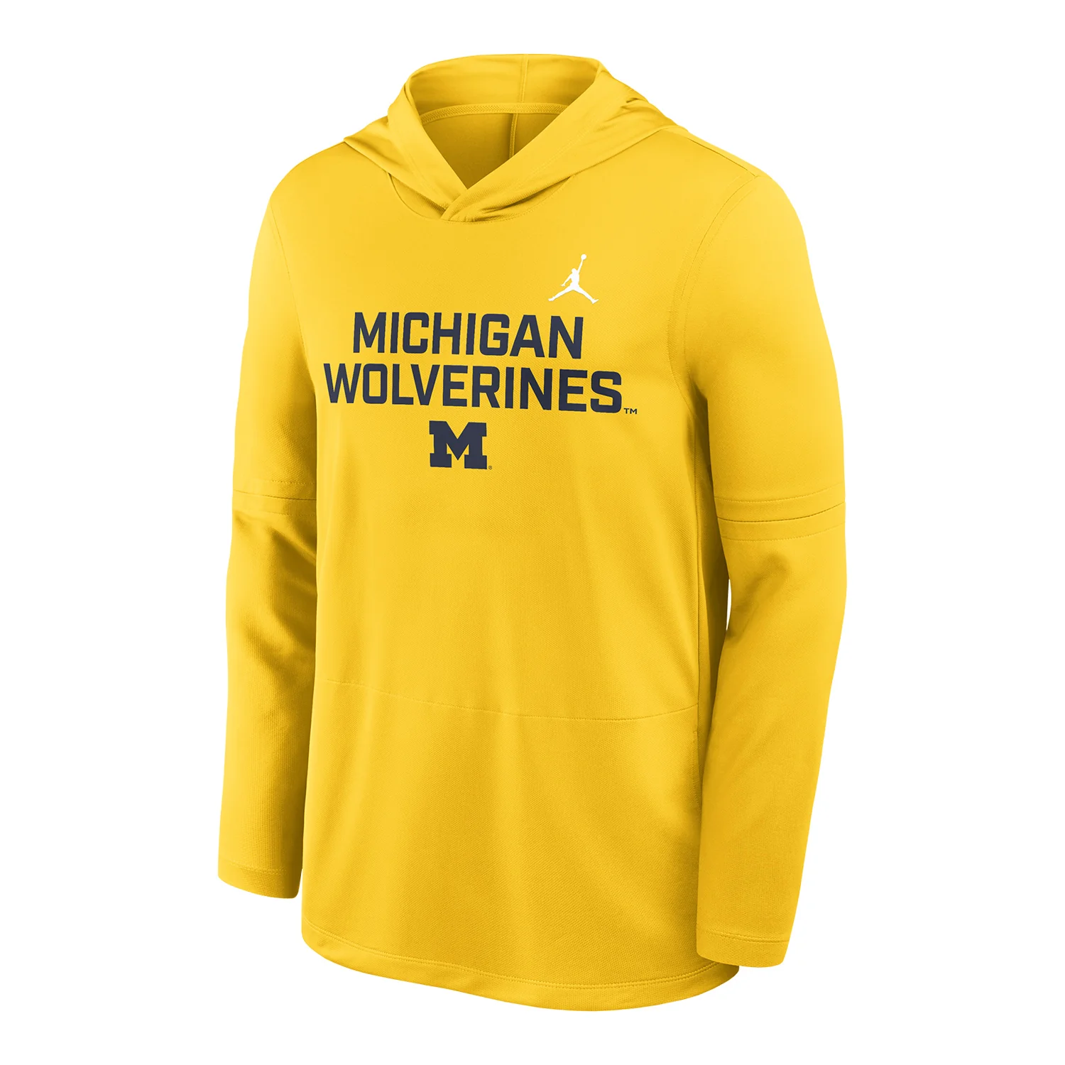 Michigan Wolverines Long Sleeve Maize Hooded Tee