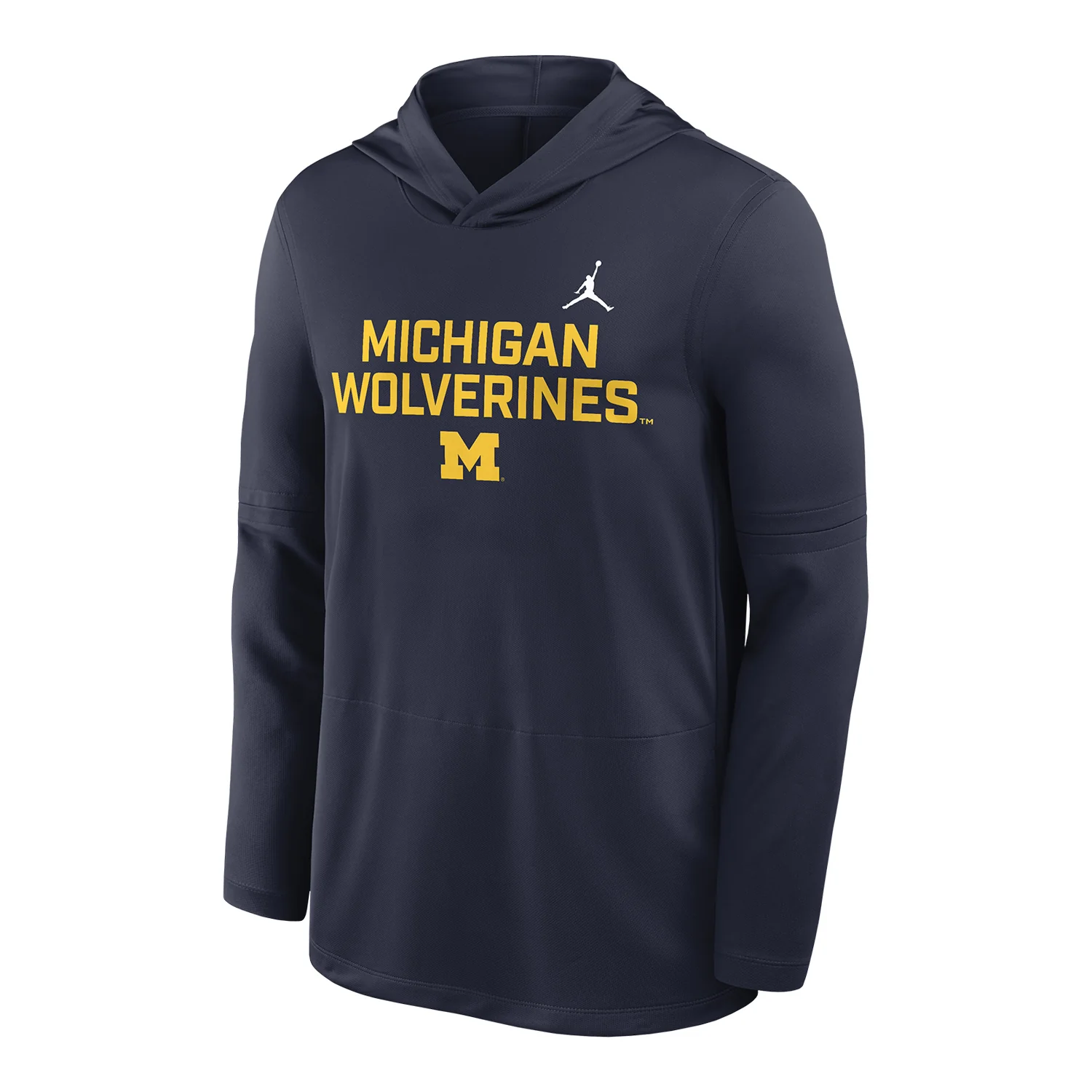 Michigan Wolverines Long Sleeve Navy Hooded Tee