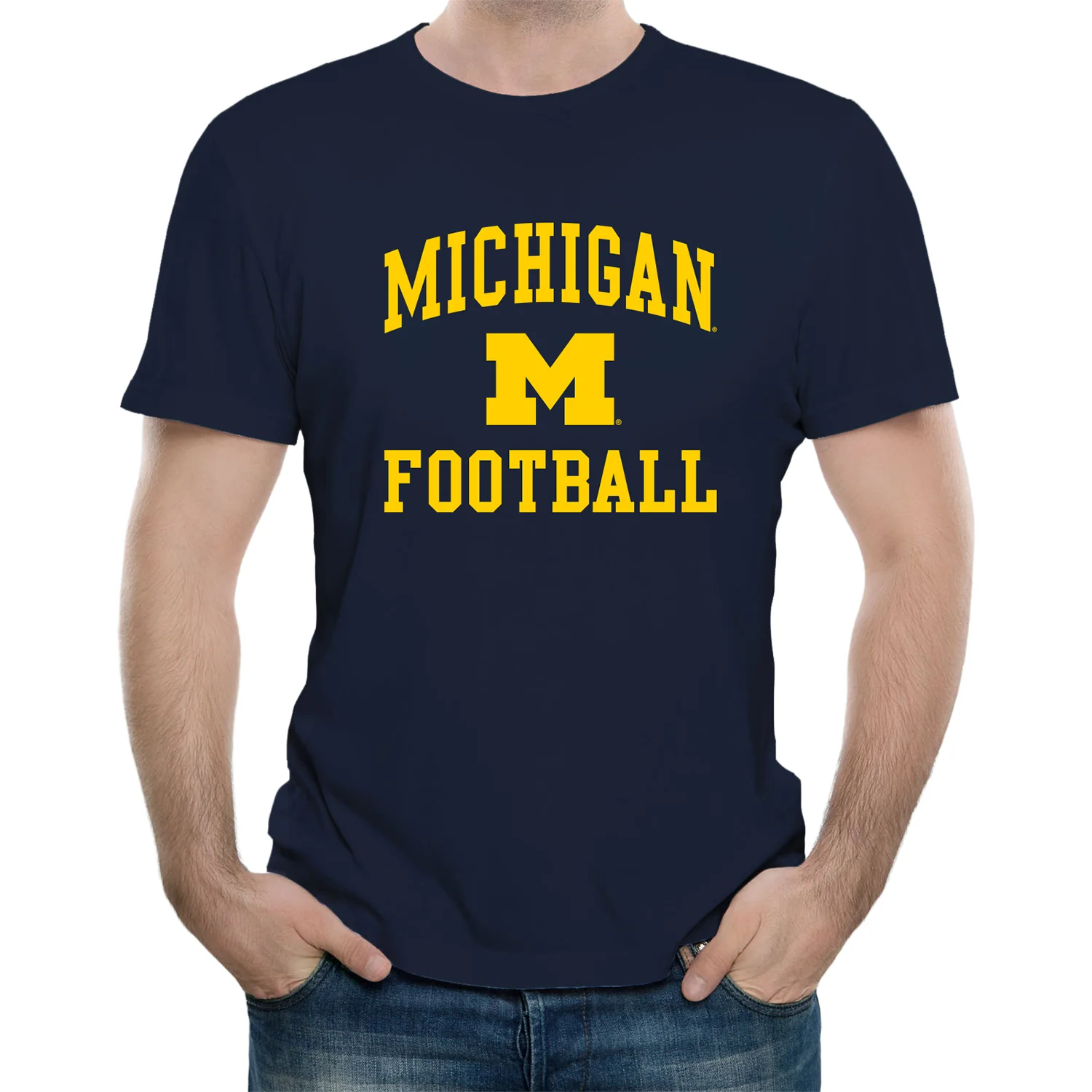 Michigan Wolverines Football Arched Wordmark T-Shirt