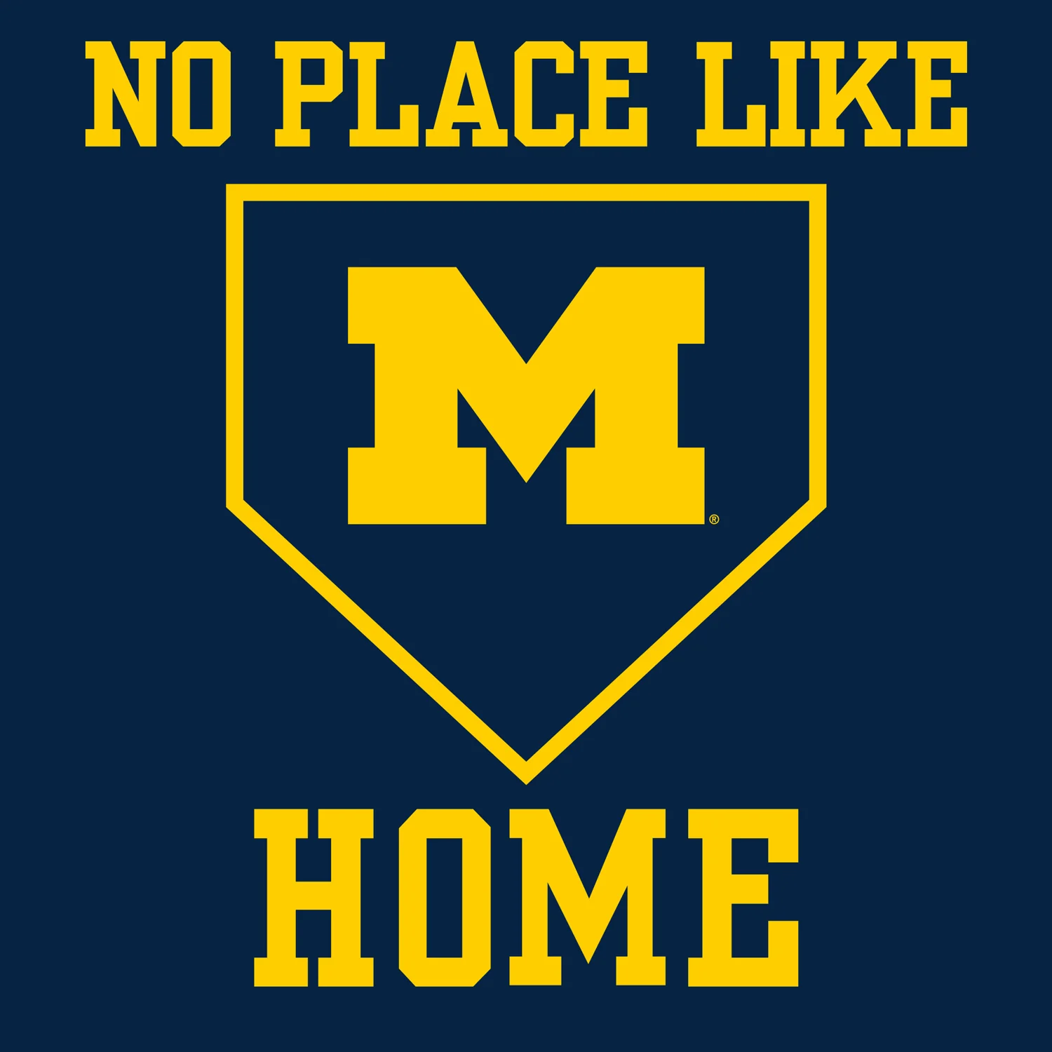 Michigan Wolverines Softball No Place Like Home T-Shirt - Image 5