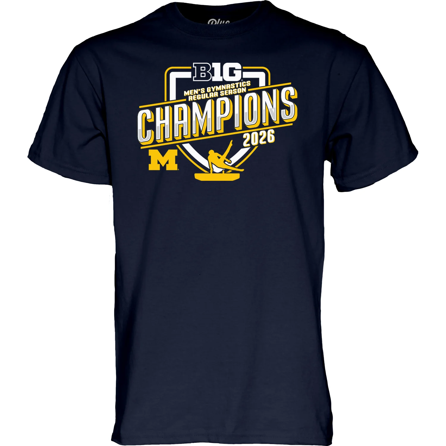 Michigan Wolverines Men's Gymnastics Big Ten Champions Tee