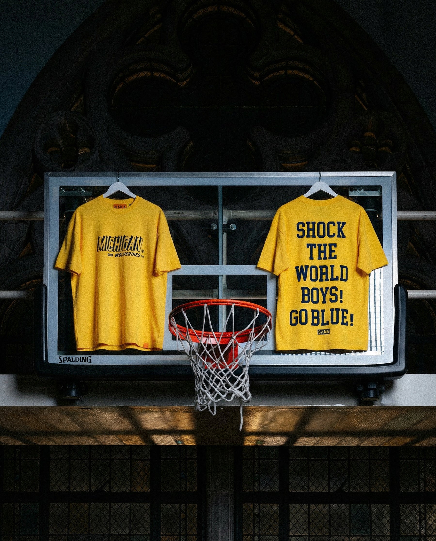Michigan Wolverines Men's Basketball National Champions Yellow "Go Blue" T-Shirt - Image 3