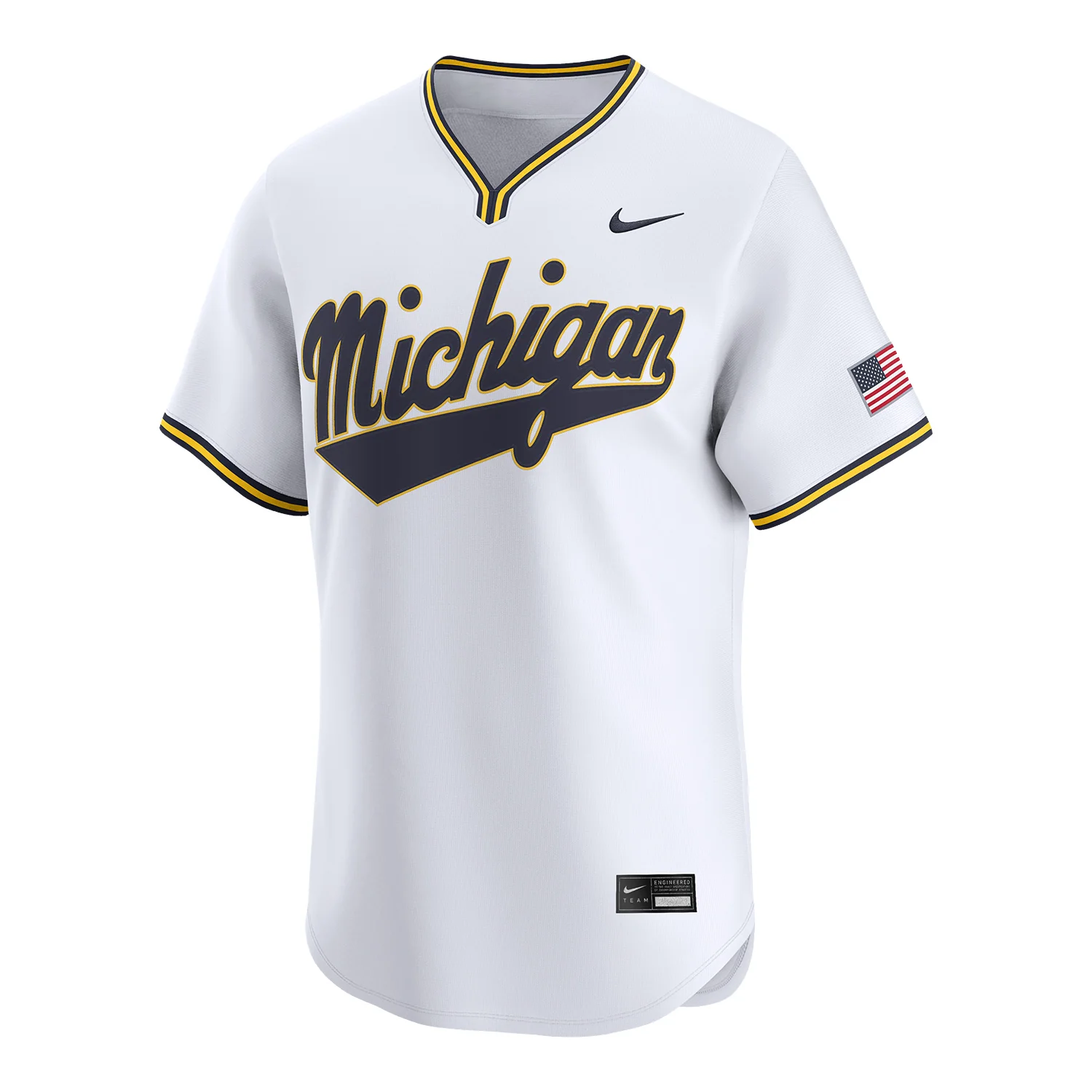 Michigan Wolverines Nike Script Baseball Jersey