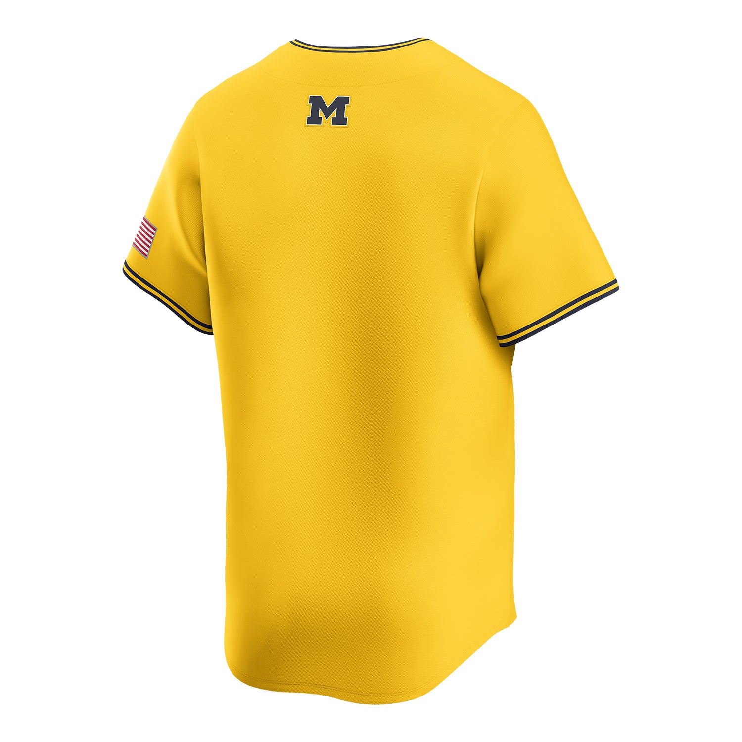 Michigan Wolverines Nike Maize Baseball Jersey - Image 2