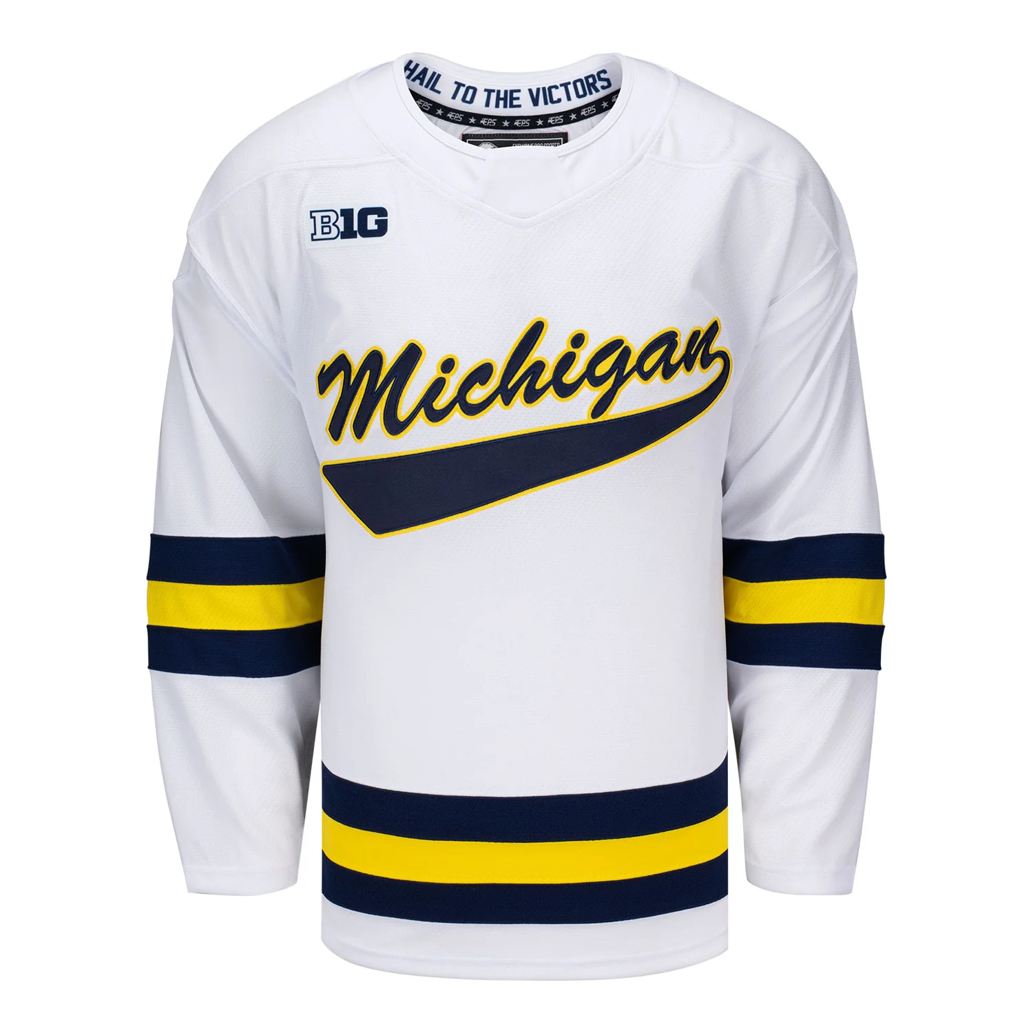 Michigan Wolverines Exclusive Pro Sports Men's Replica White Hockey Jersey