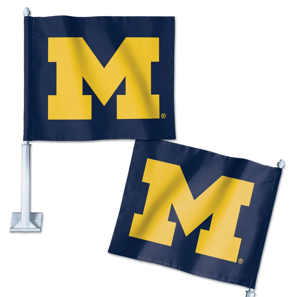 Michigan Wolverines Wincraft Primary Logo Car Flag