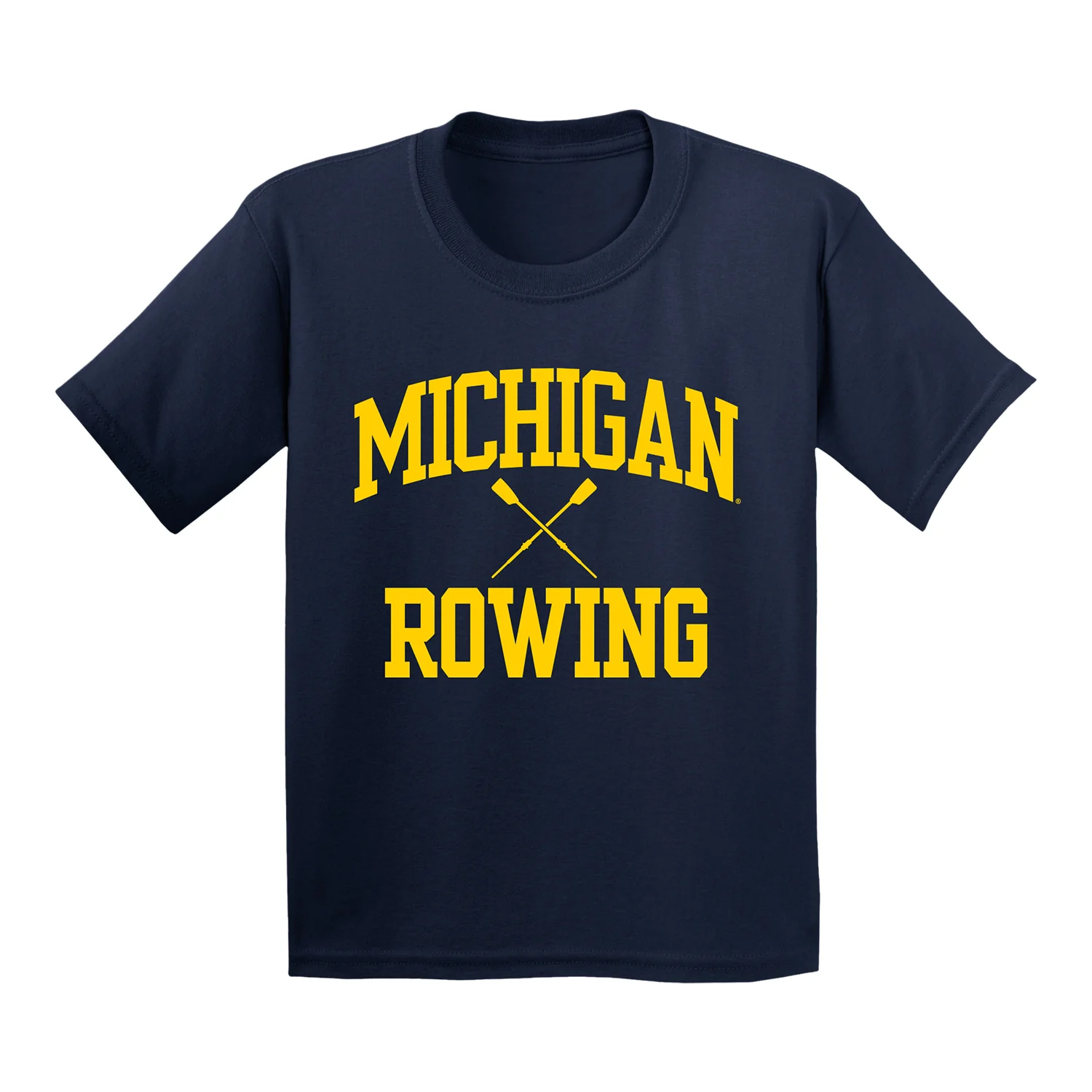 Youth Michigan Wolverines Rowing Navy T-Shirt