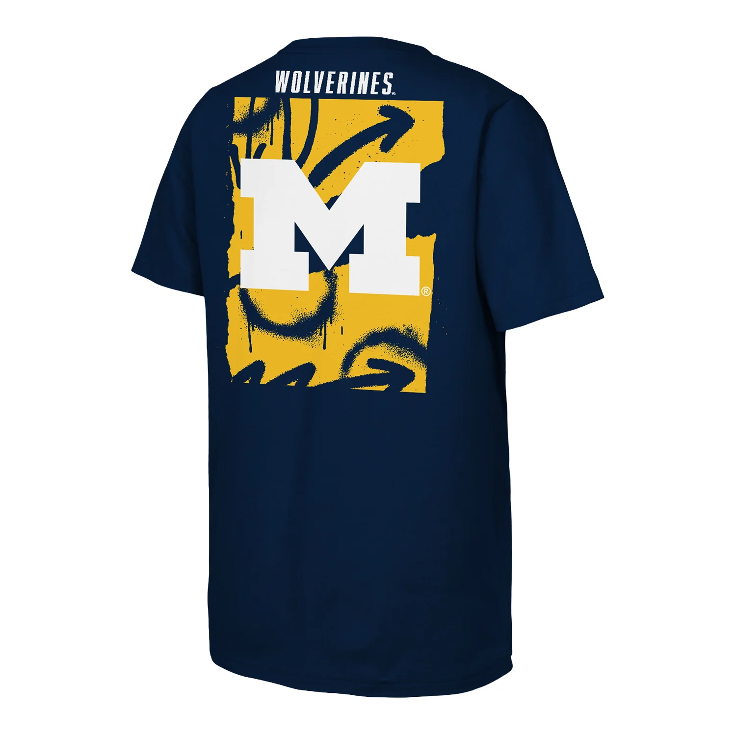 Michigan Wolverines Youth Cut Through Navy Tee - Image 2