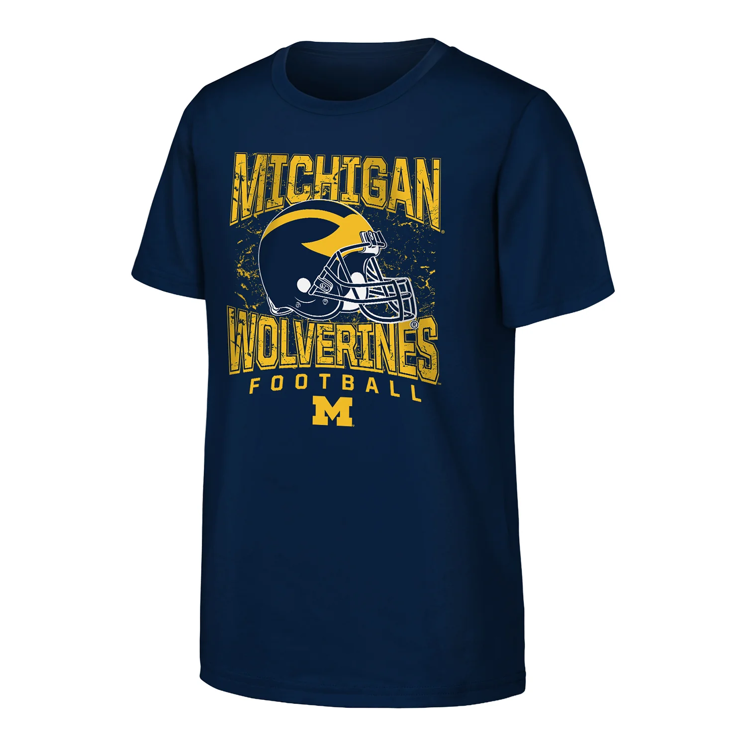 Michigan Wolverines Football Youth Helmet Tee