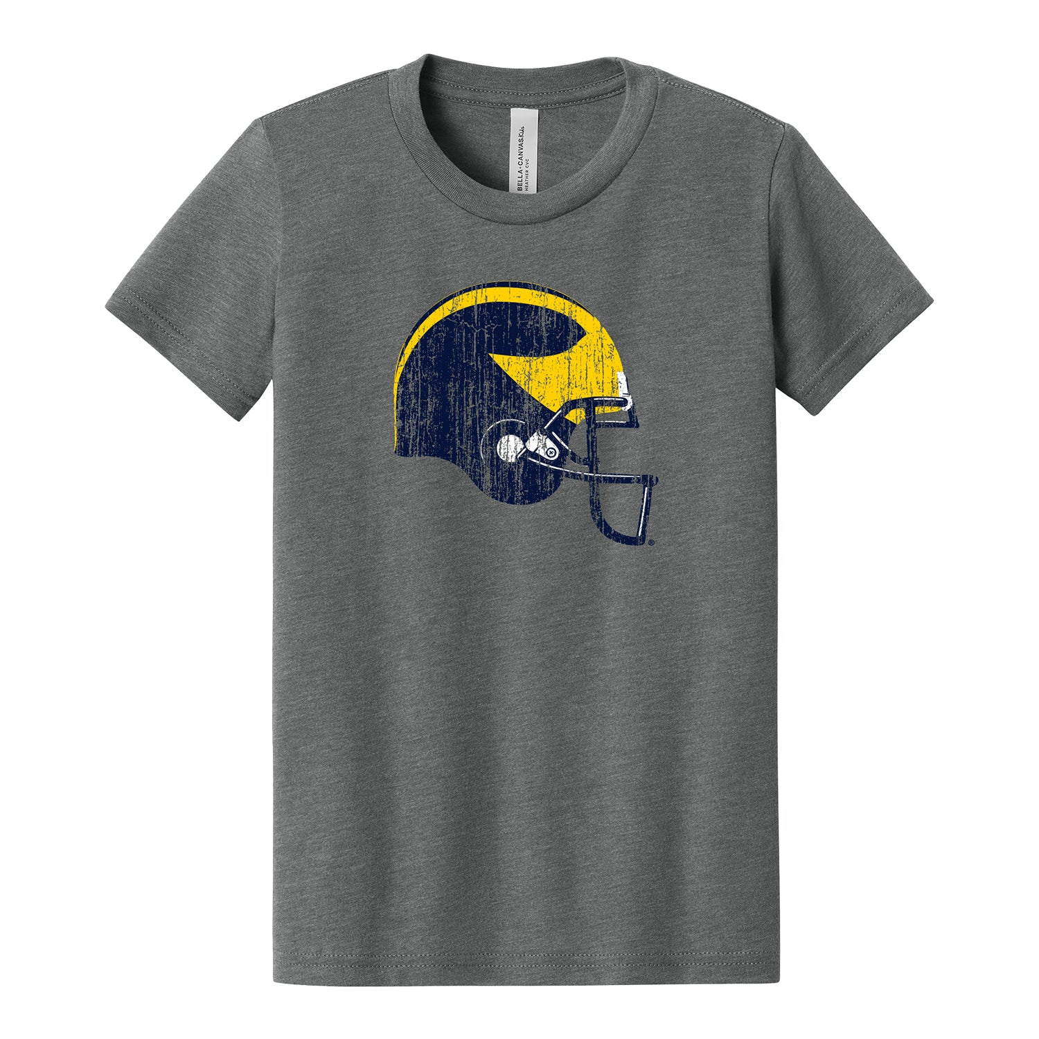 Michigan Wolverines Youth Football Helmet T-Shirt