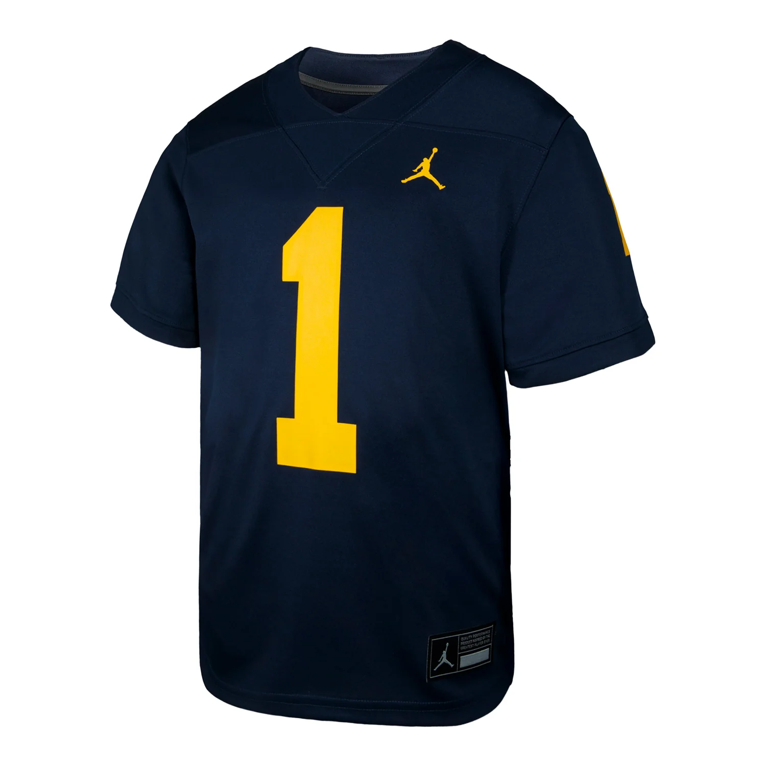 Michigan Wolverines Jordan Football #1 Kids Home Jersey