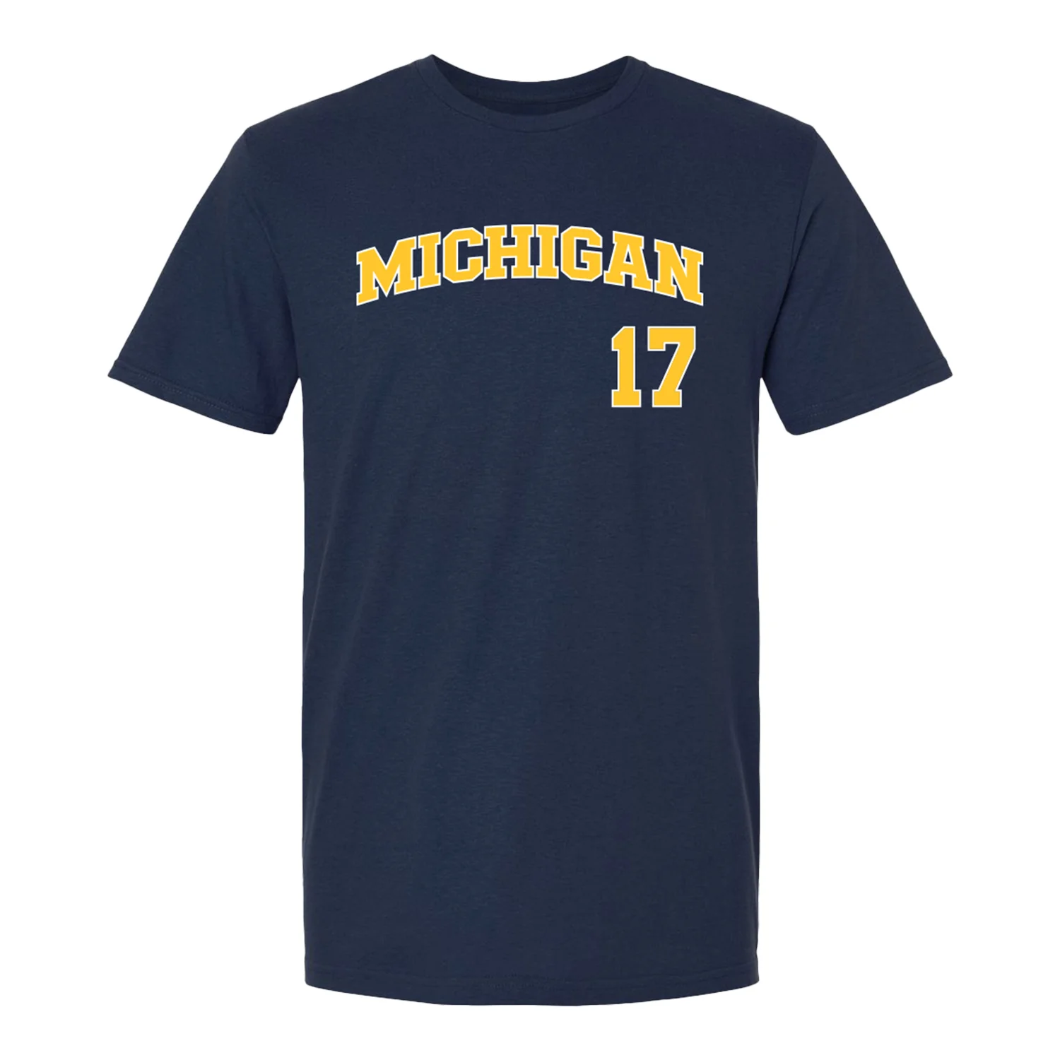 Michigan Wolverines Baseball Student Athlete #17 Gavin DeVooght T-Shirt - Image 2