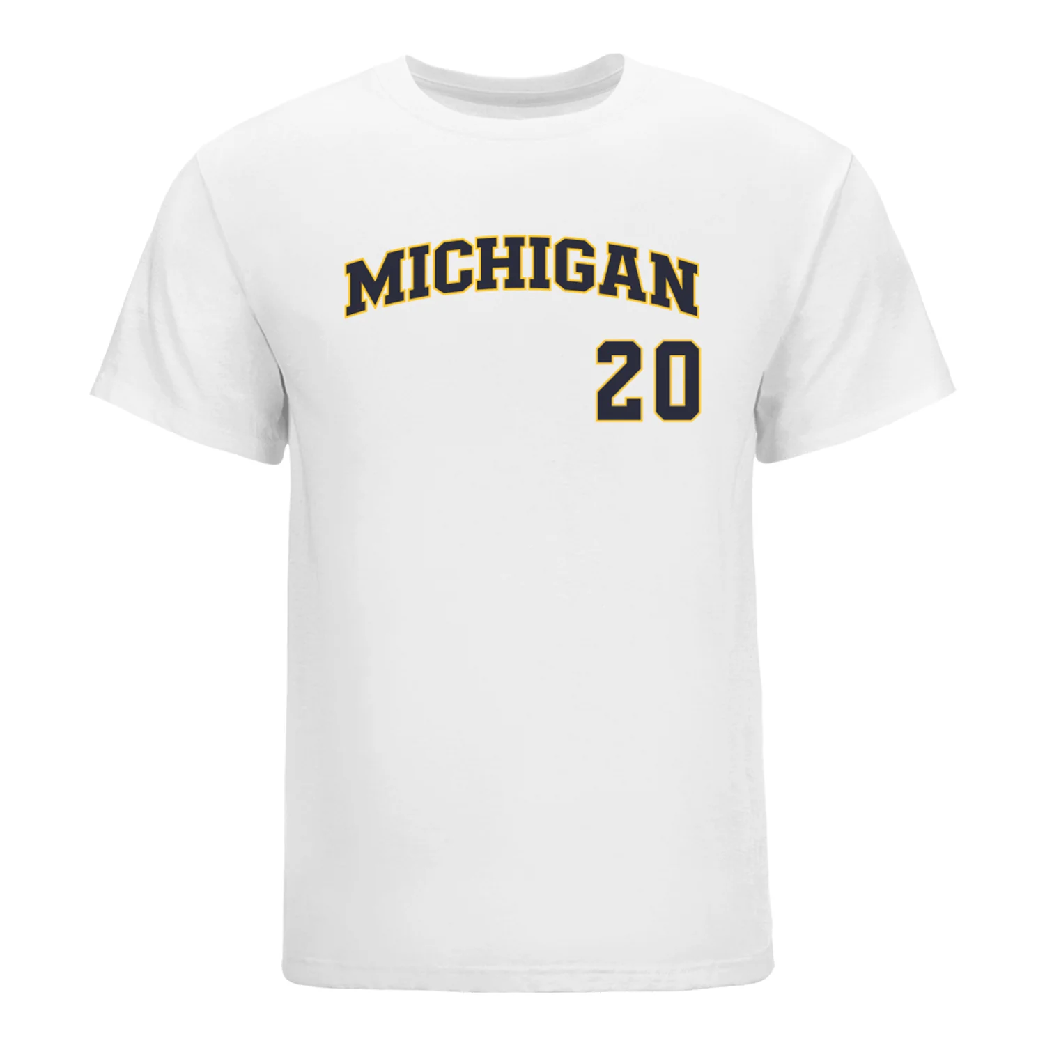 Michigan Wolverines Softball Student Athlete #20 Lilly Vallimont T-Shirt - Image 2