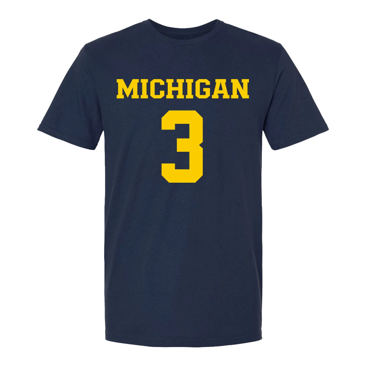 Michigan Wolverines Women's Lacrosse Student Athlete #3 Emma Burke T-Shirt - Image 2