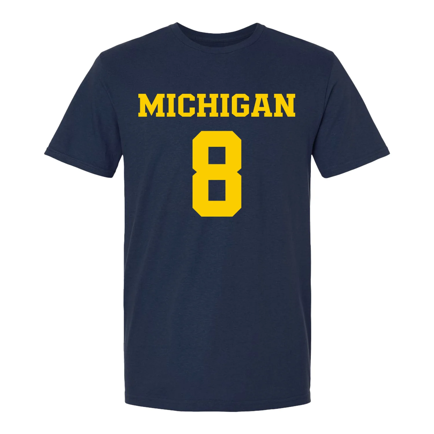 Michigan Wolverines Women's Lacrosse Student Athlete #8 Peyton Shreves T-Shirt - Image 2