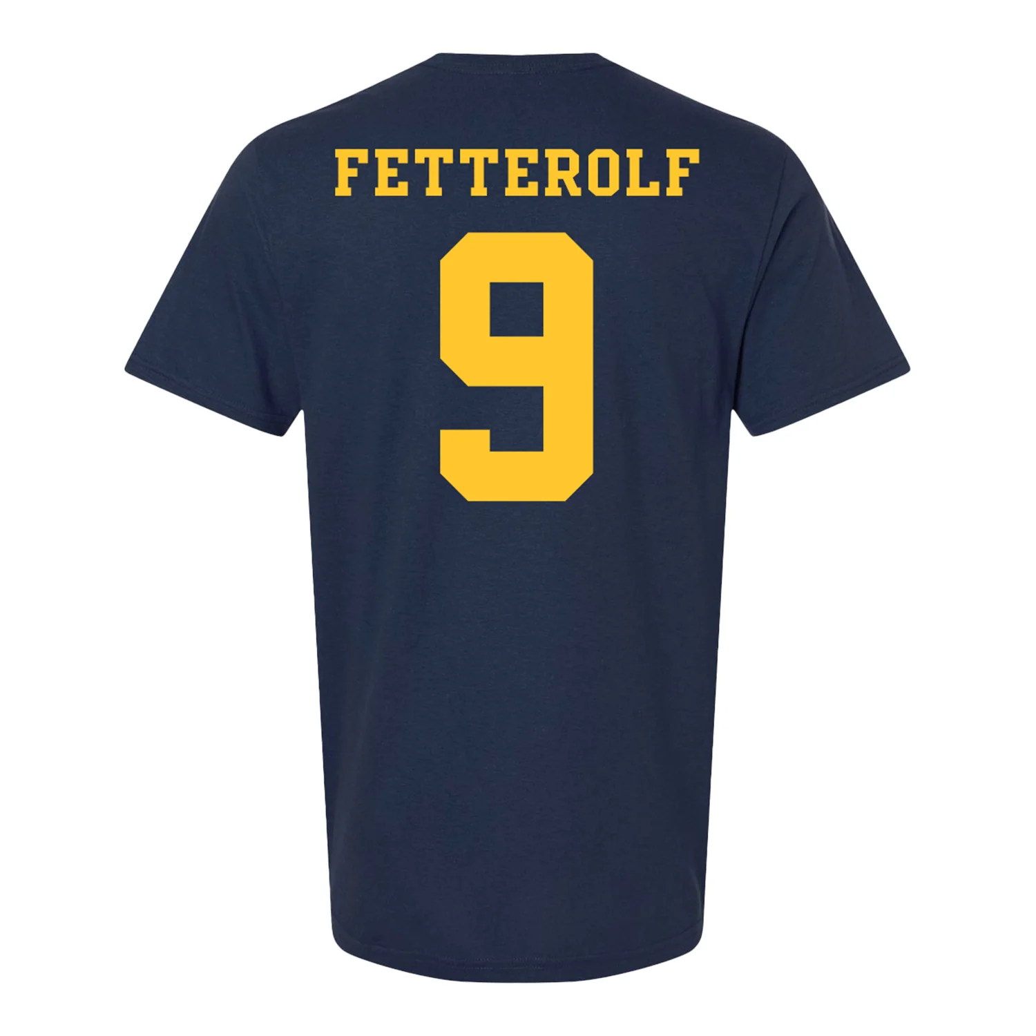 Michigan Wolverines Women's Lacrosse Student Athlete #9 Jane Fetterolf T-Shirt