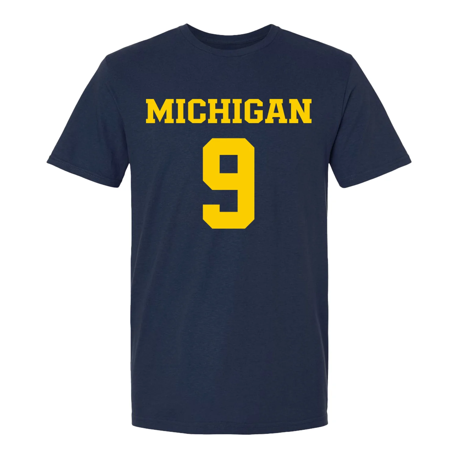 Michigan Wolverines Women's Lacrosse Student Athlete #9 Jane Fetterolf T-Shirt - Image 2
