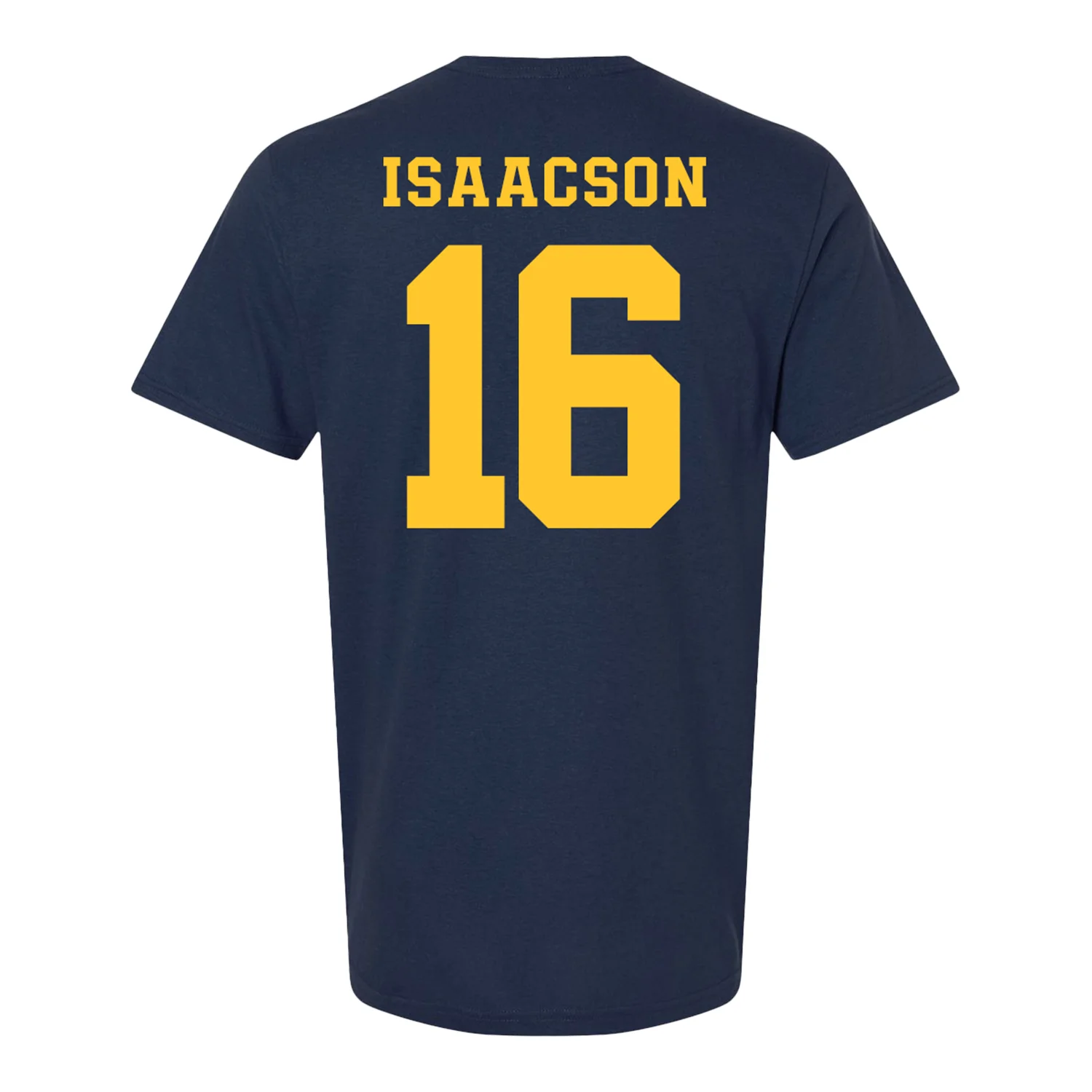 Michigan Wolverines Women's Lacrosse Student Athlete #16 Kassidy Isaacson T-Shirt