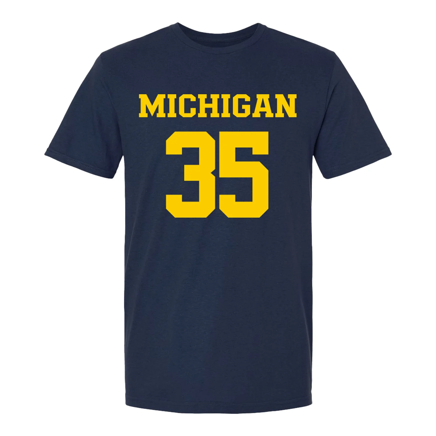 Michigan Wolverines Women's Lacrosse Student Athlete #35 Emma Bradbury T-Shirt - Image 2