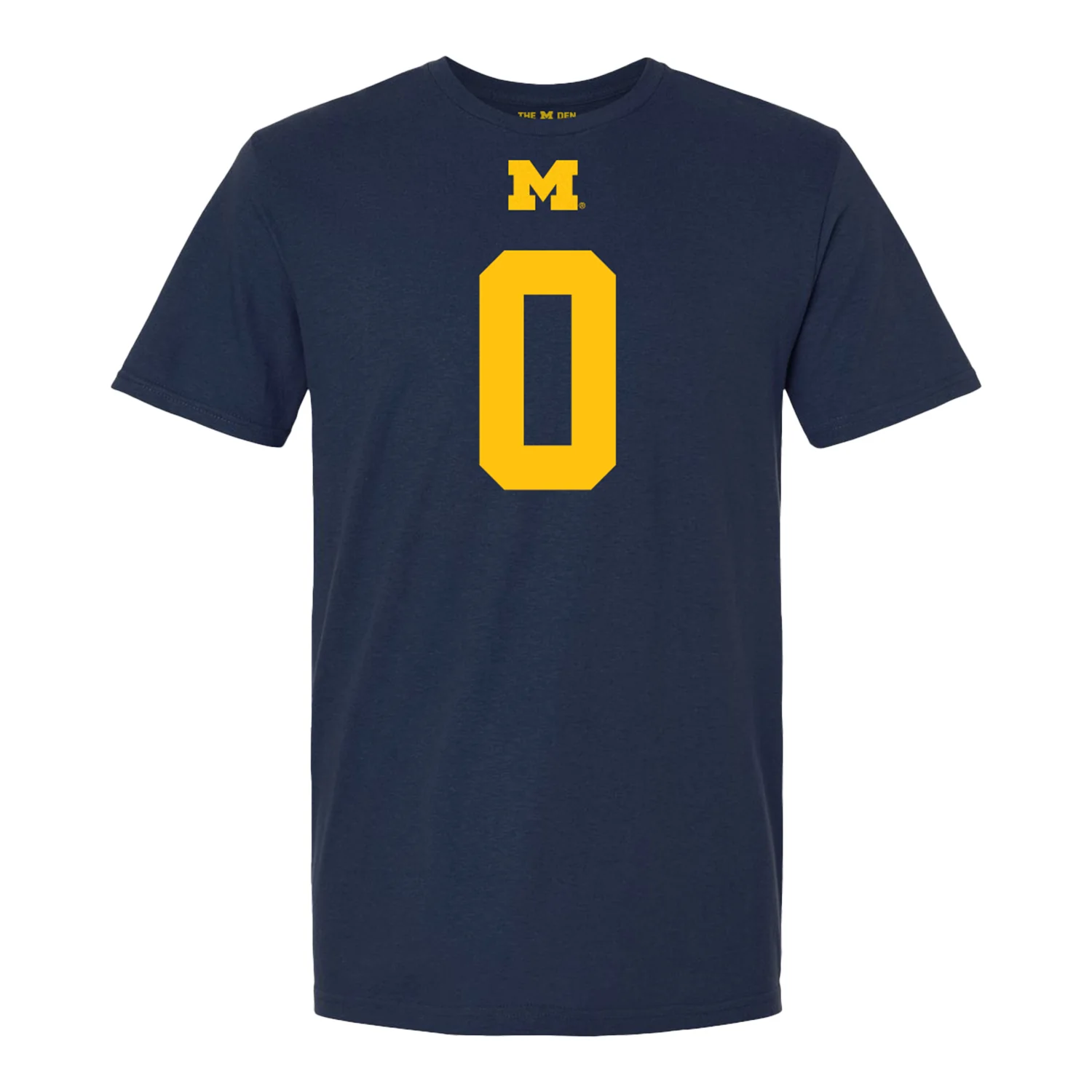 Michigan Wolverines #0 Tre Williams Student Athlete Blue Football T-Shirt - Image 2