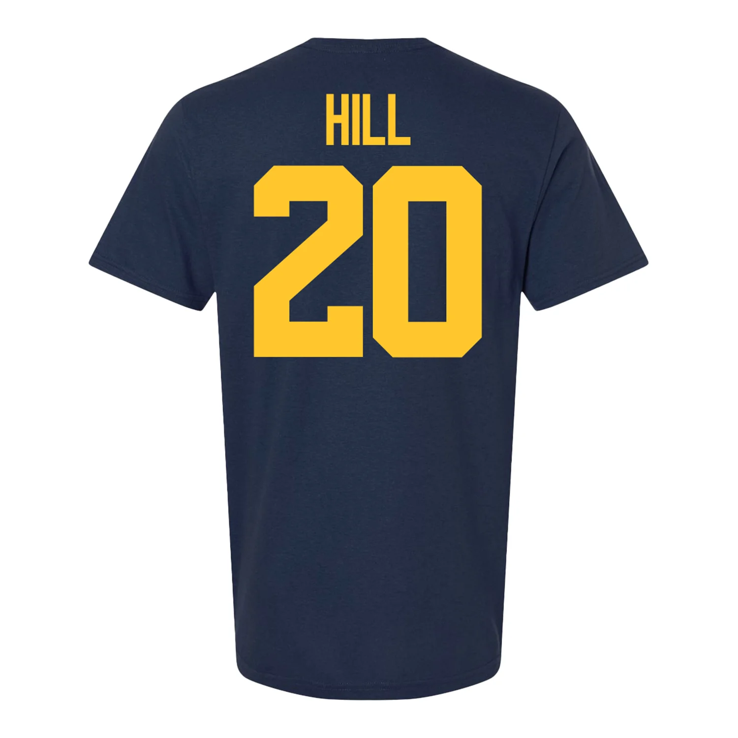 Michigan Wolverines #20 Jyaire Hill Student Athlete Blue Football T-Shirt