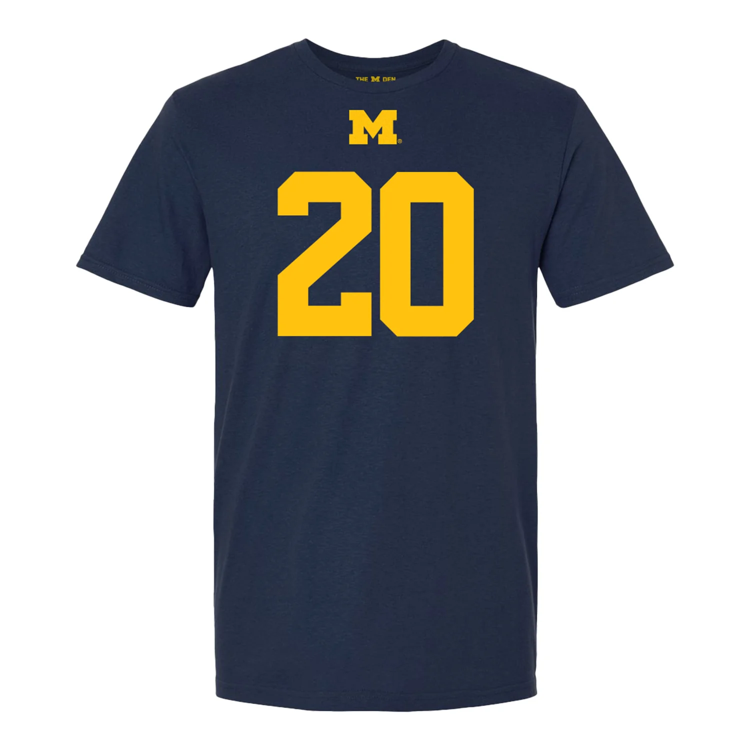 Michigan Wolverines #20 Jyaire Hill Student Athlete Blue Football T-Shirt - Image 2