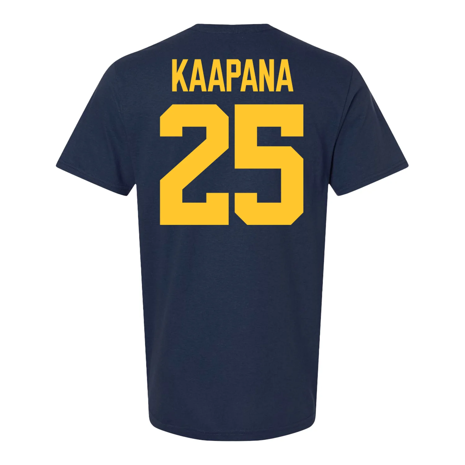 Michigan Wolverines #25 Micah Kaapana Student Athlete Blue Football T-Shirt
