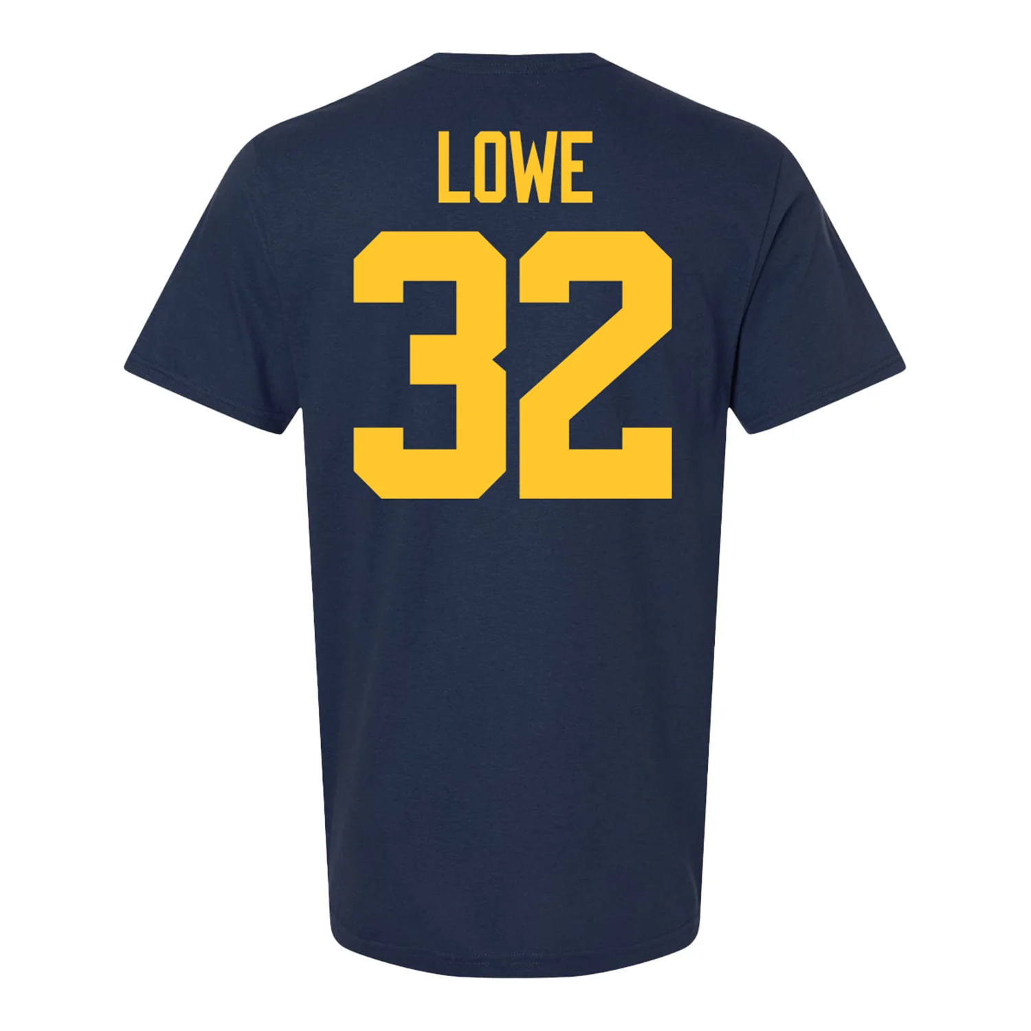Michigan Wolverines #32 Jeremiah Lowe Student Athlete Blue Football T-Shirt