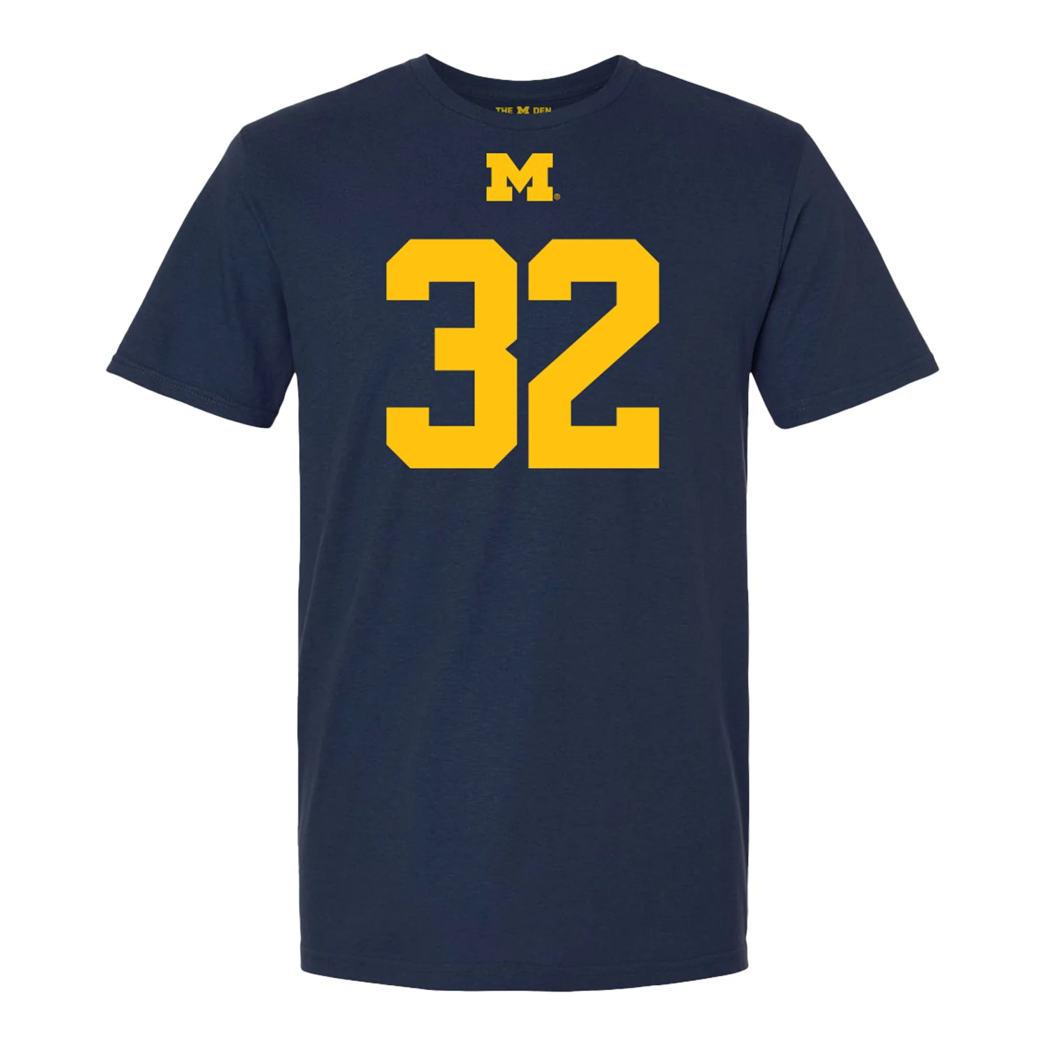 Michigan Wolverines #32 Jeremiah Lowe Student Athlete Blue Football T-Shirt - Image 2