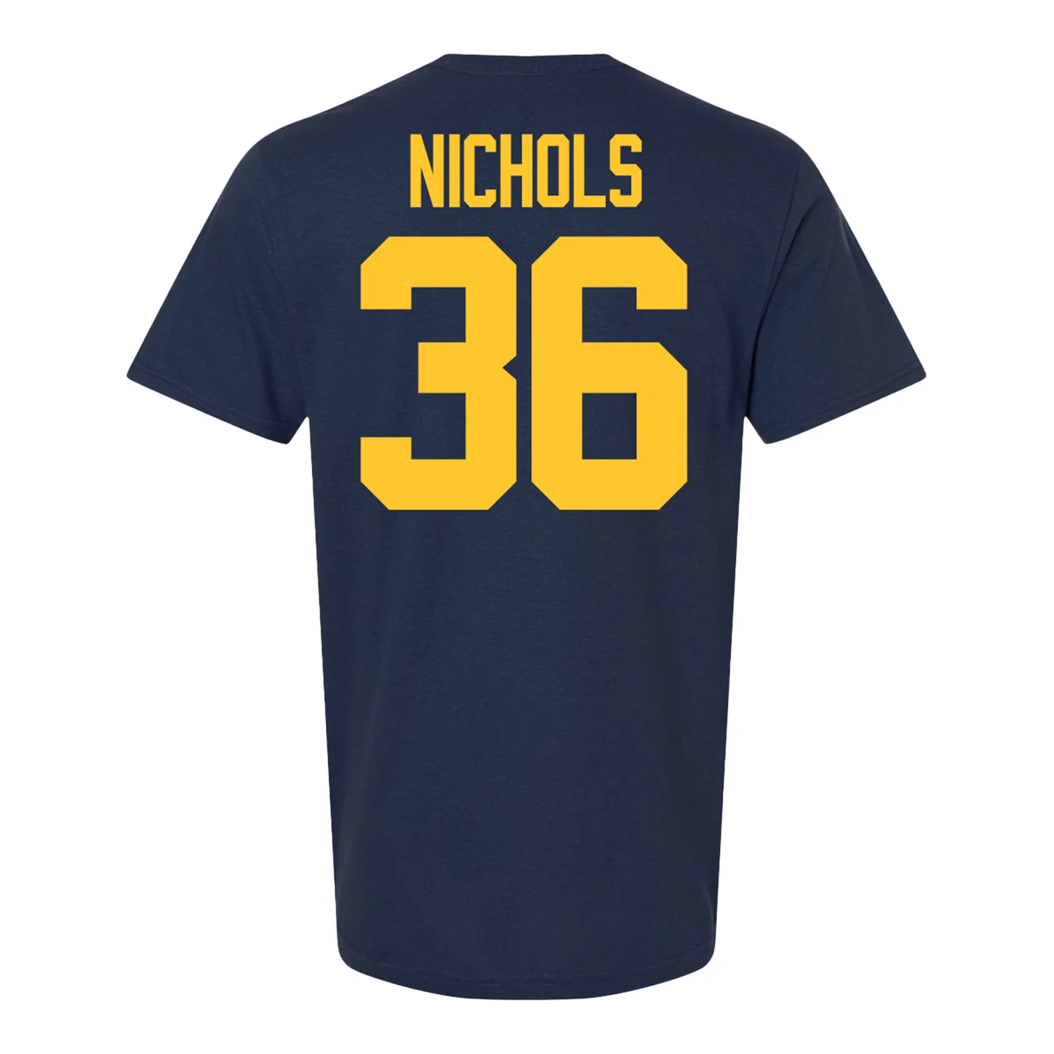 Michigan Wolverines #36 Josh Nichols Student Athlete Blue Football T-Shirt